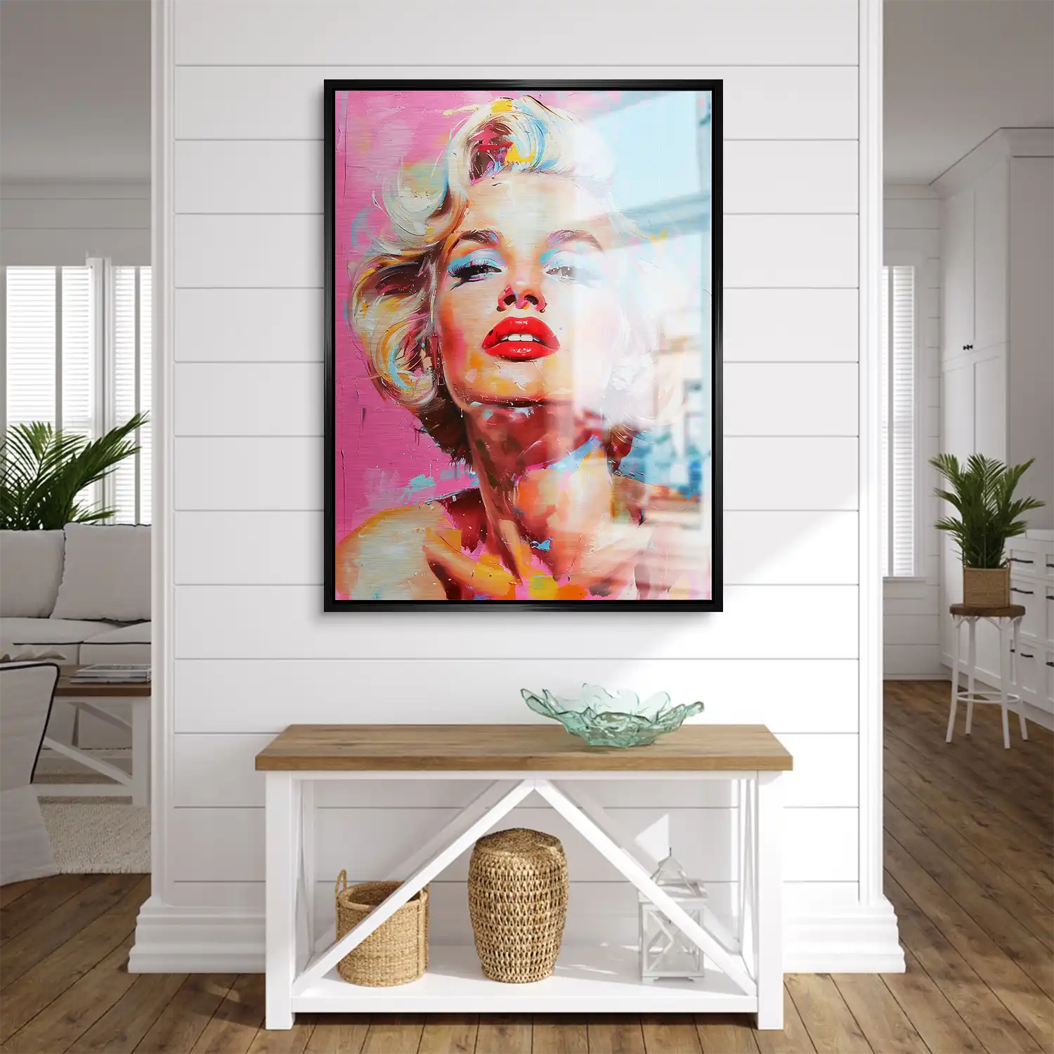 Marilyn Monroe Color Style Aludibond Gebürstet INGALERIE