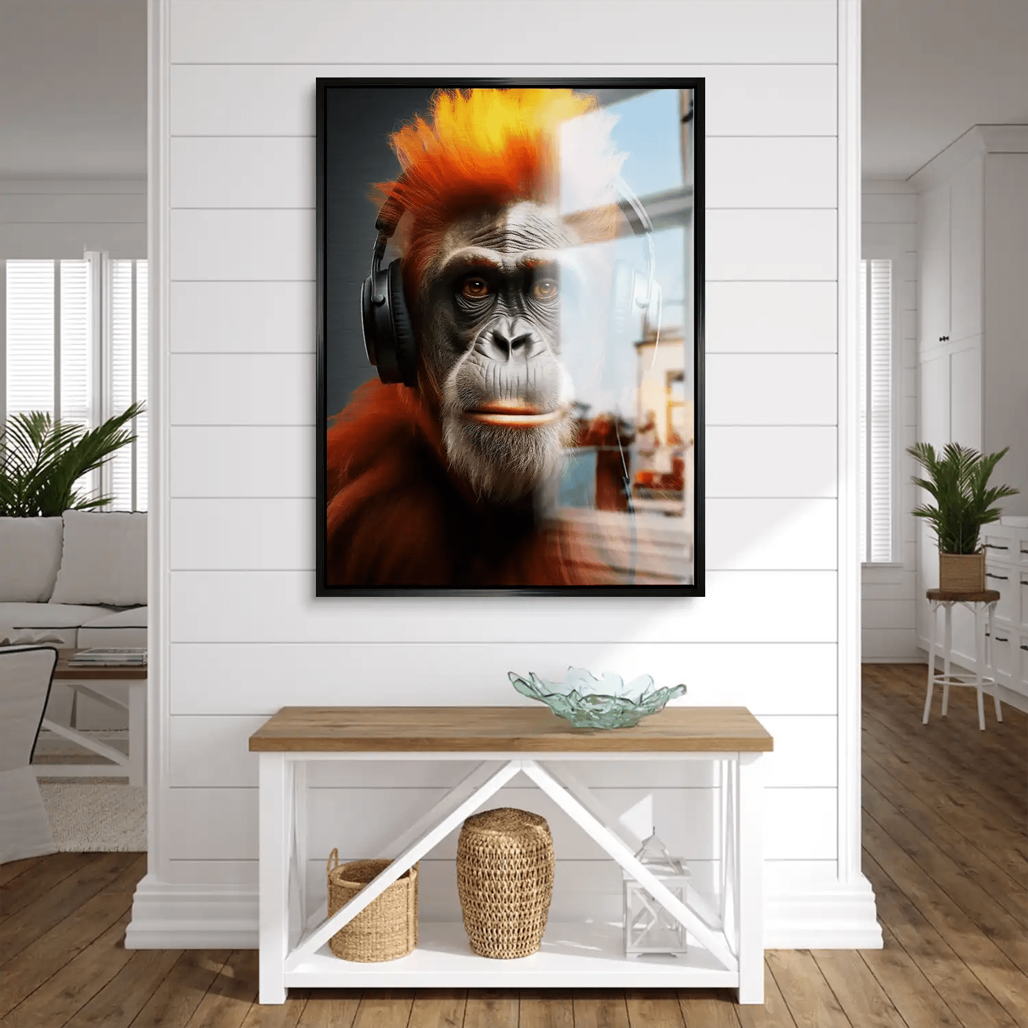 Music Monkey Aludibond Gebürstet INGALERIE