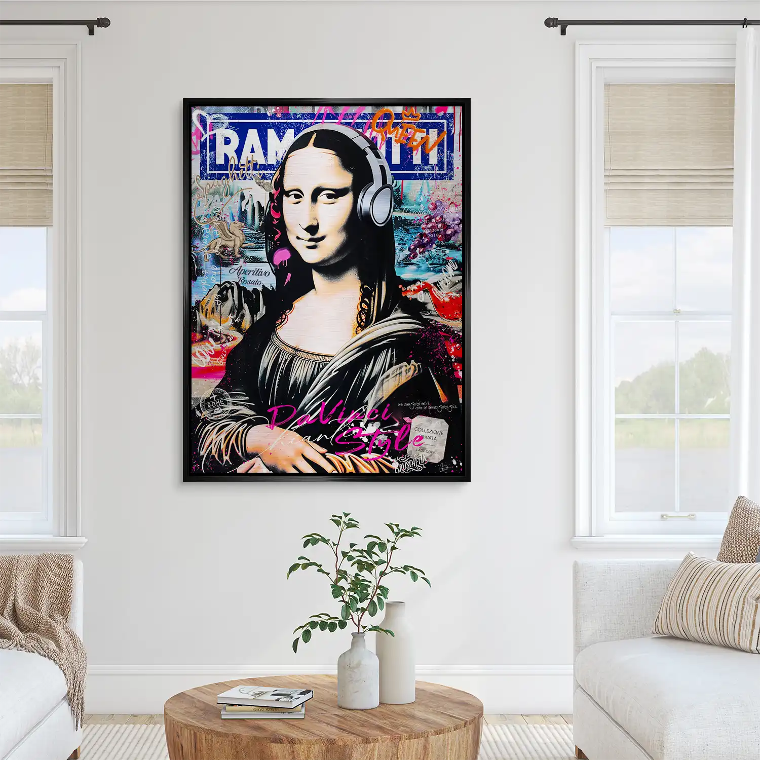 Mona Lisa Pop Art Aludibond Gebürstet INGALERIE