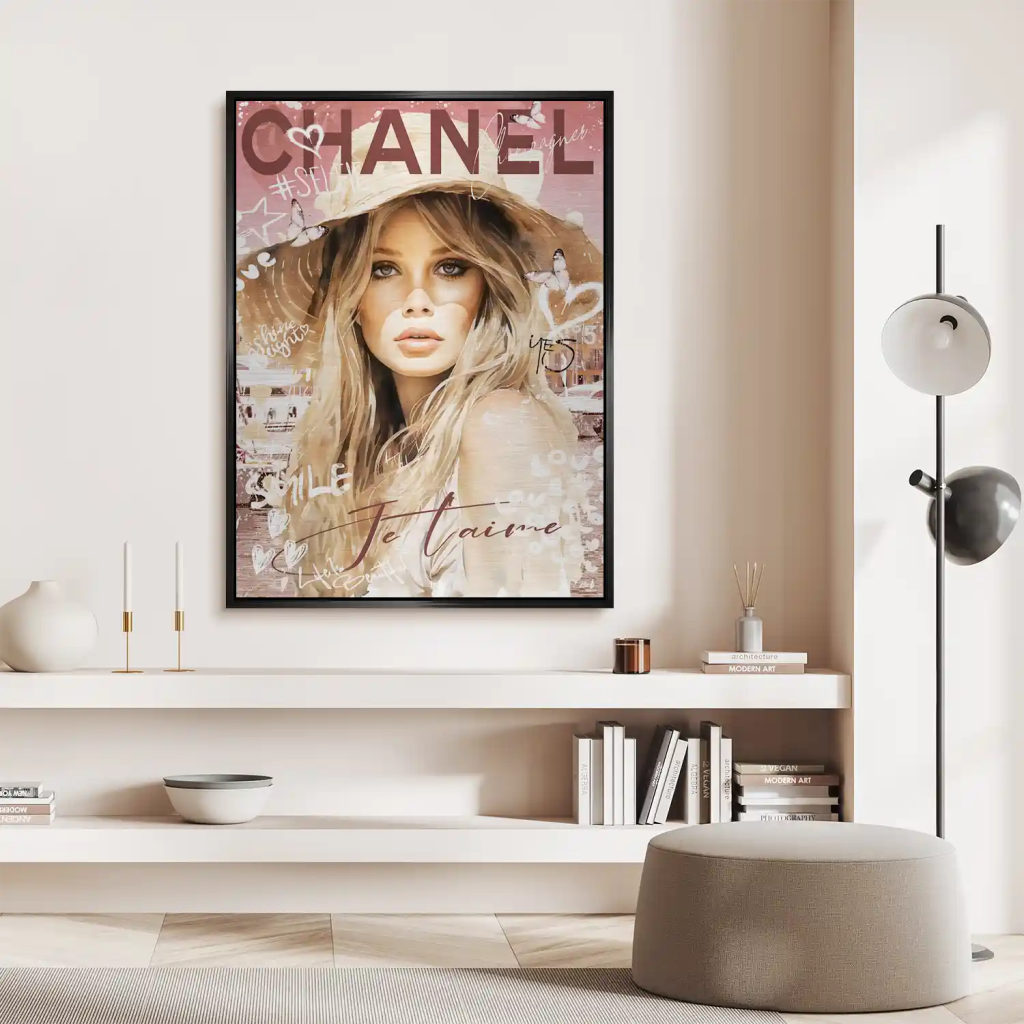 Pop Art Bardot Chanel Aludibond Gebürstet INGALERIE