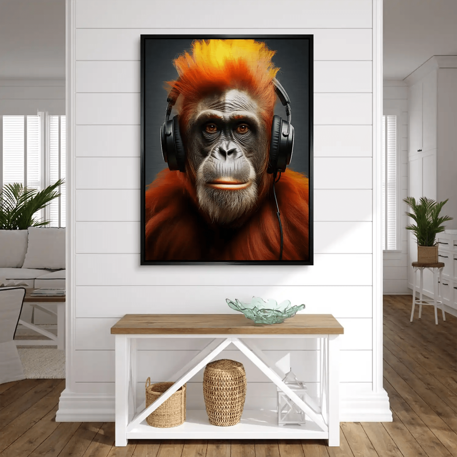 Music Monkey Aludibond Gebürstet INGALERIE