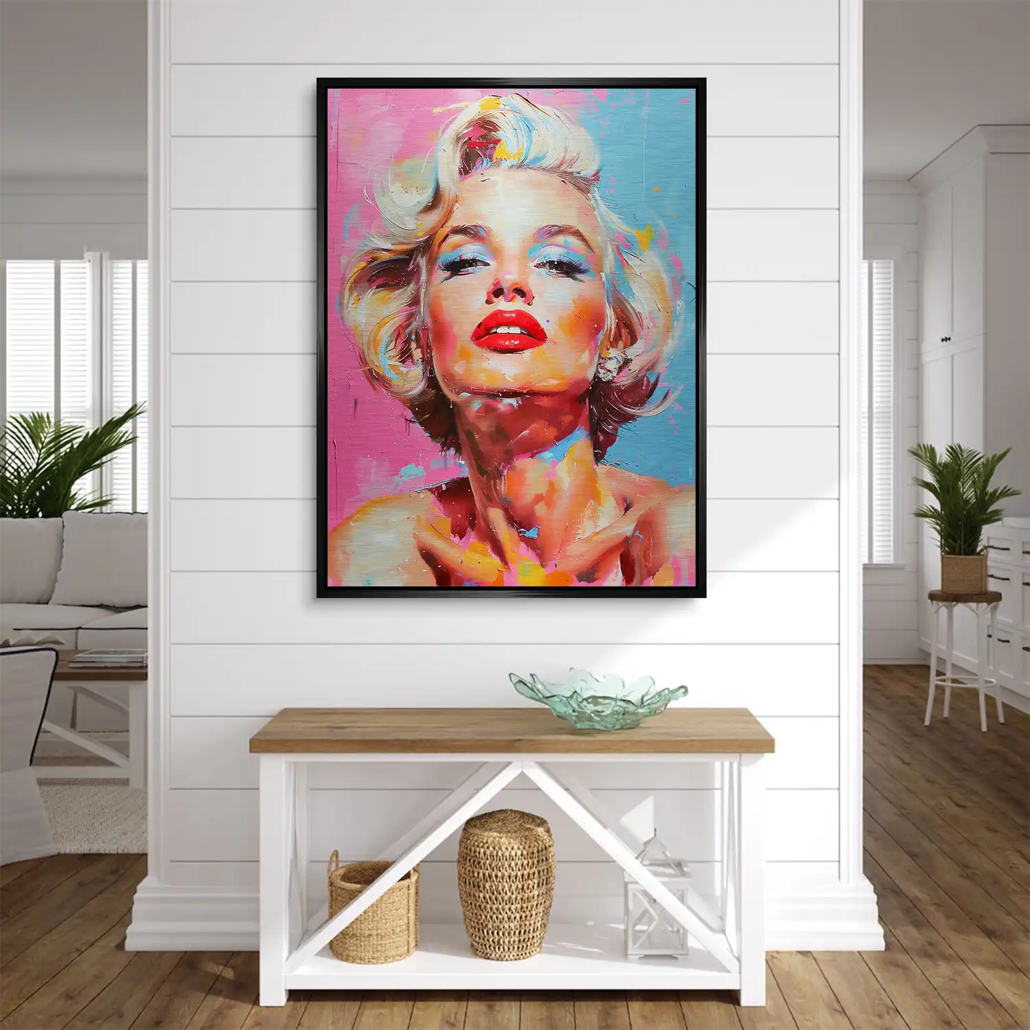 Marilyn Monroe Color Style Aludibond Gebürstet INGALERIE