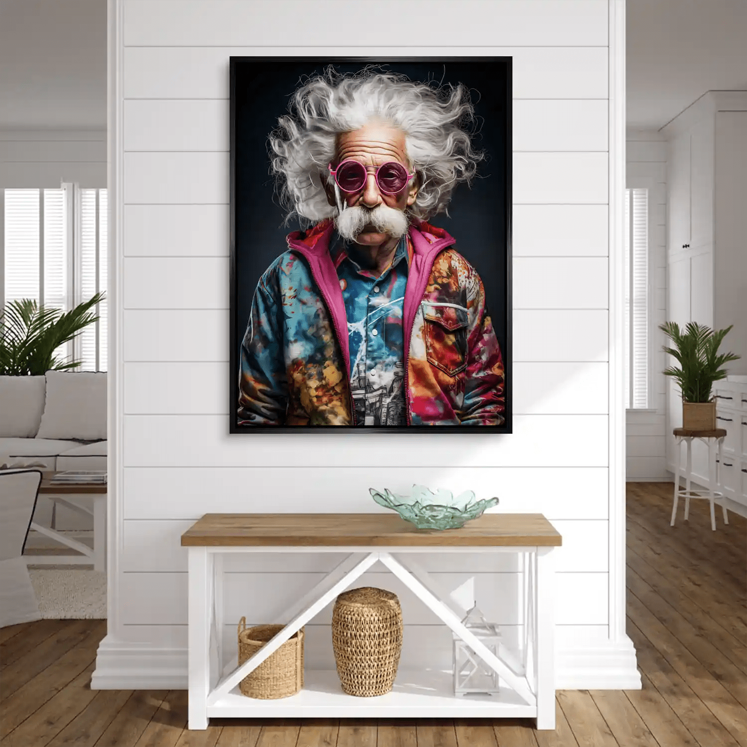 Einstein Hipster Style Aludibond Gebürstet INGALERIE