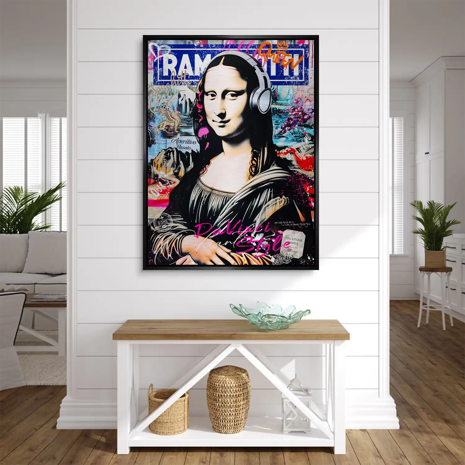 Mona Lisa Pop Art Aludibond Gebürstet INGALERIE