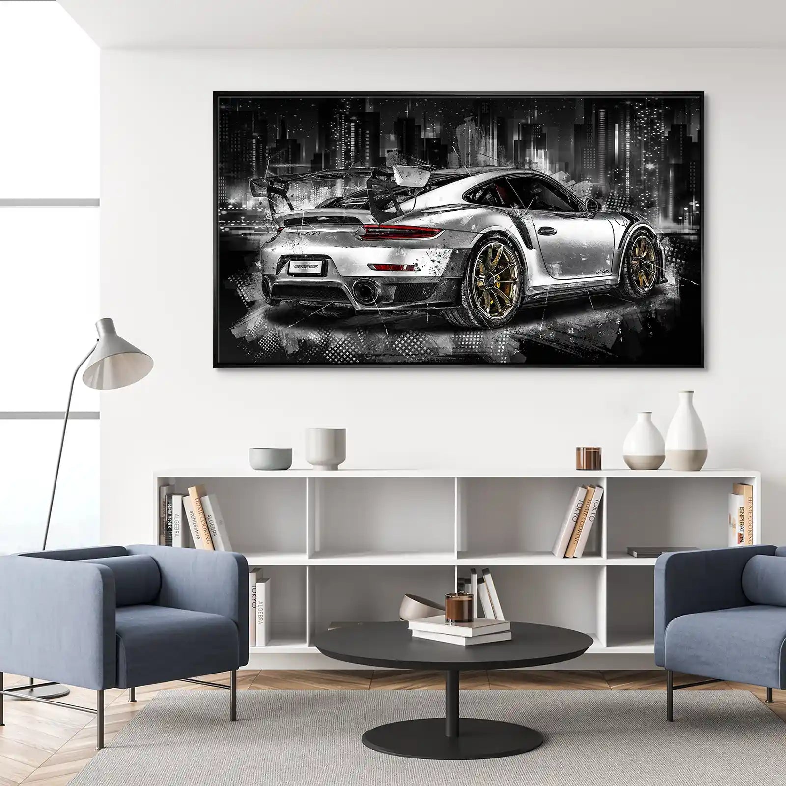 Porsche GT2 RS Abstrakt Leinwand Bild INGALERIE