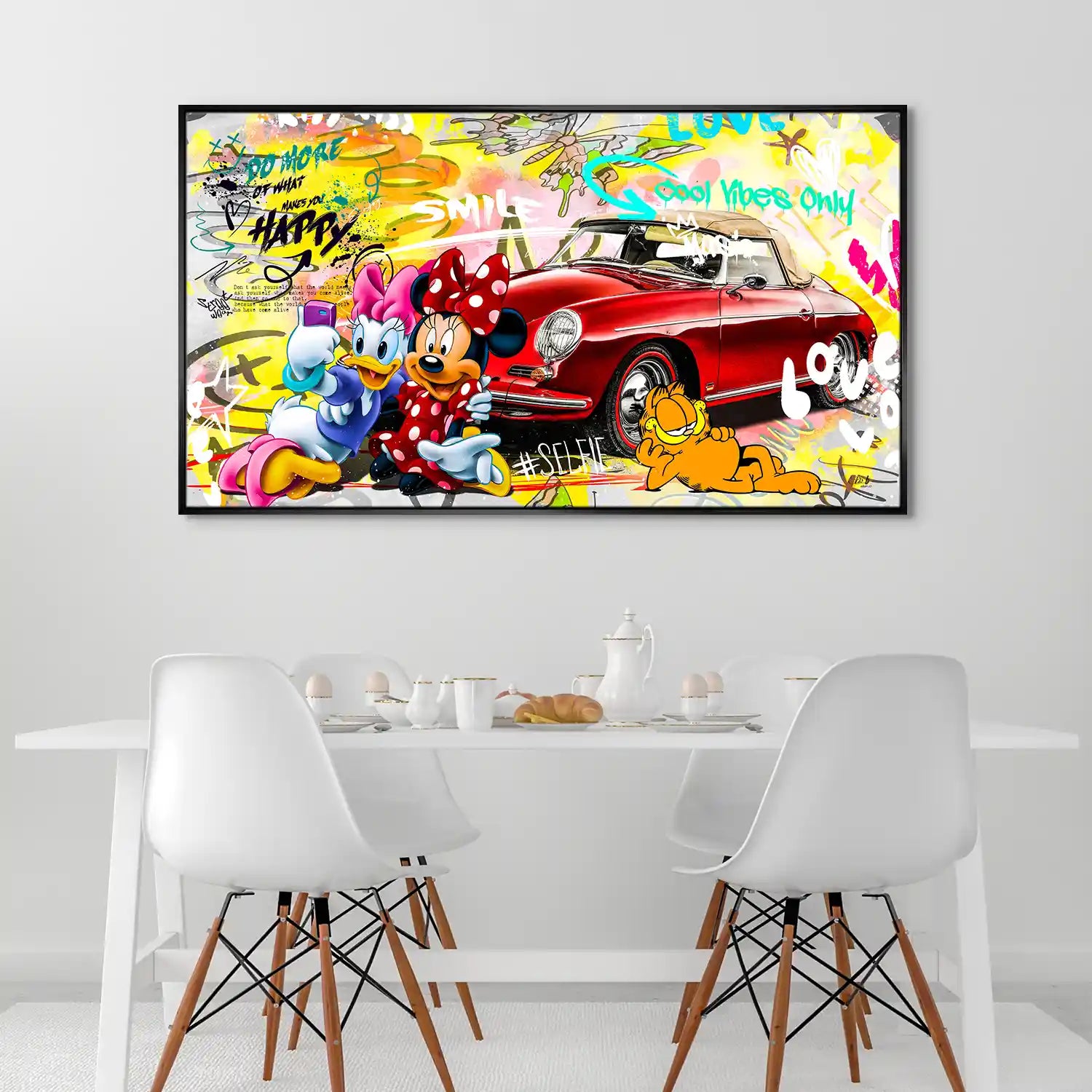 Minnie Speedster 356 Pop Art Style Leinwand Bild INGALERIE