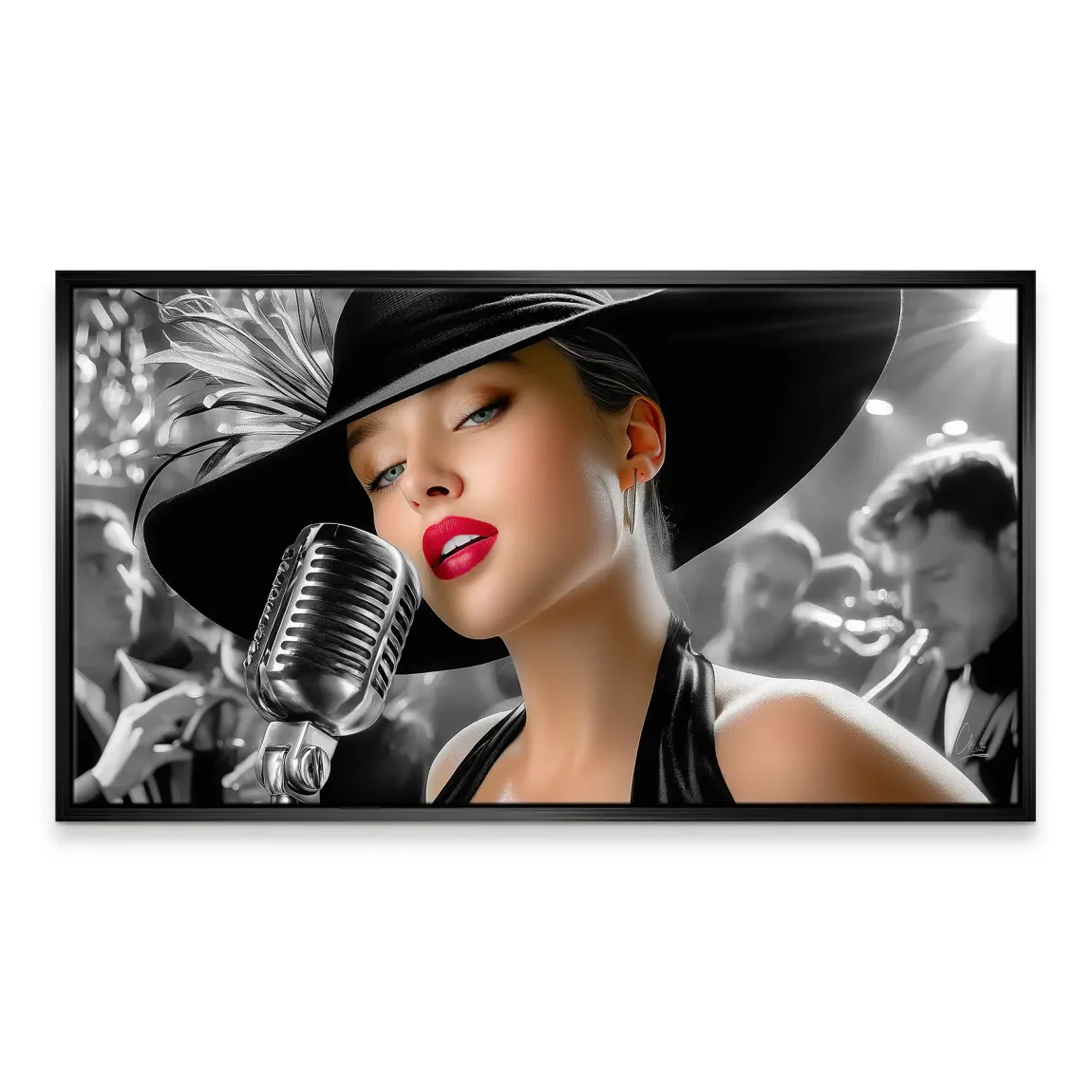 Silent Jazz Leinwand Bild