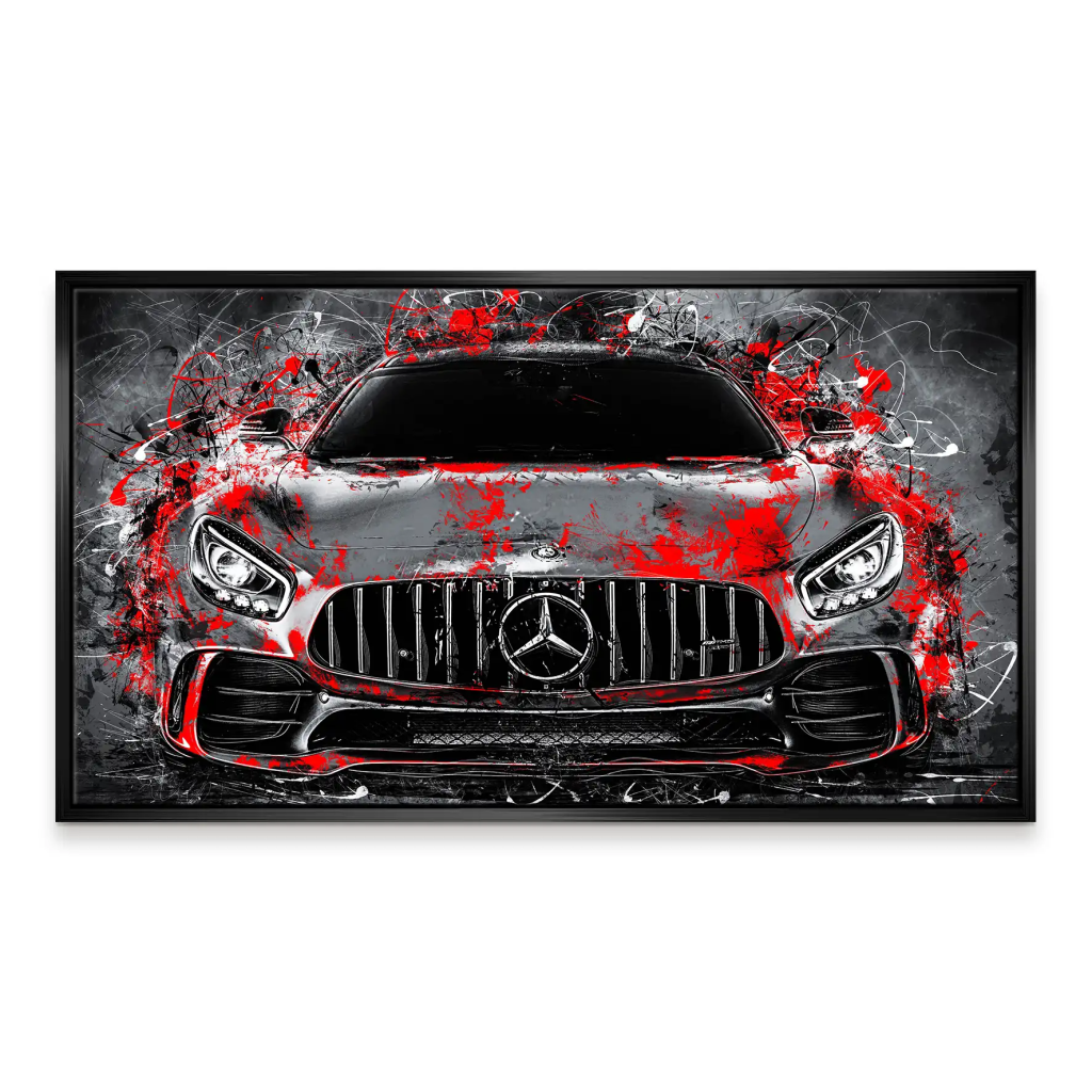 Mercedes AMG GT Abstrakt Style Leinwand Bild INGALERIE