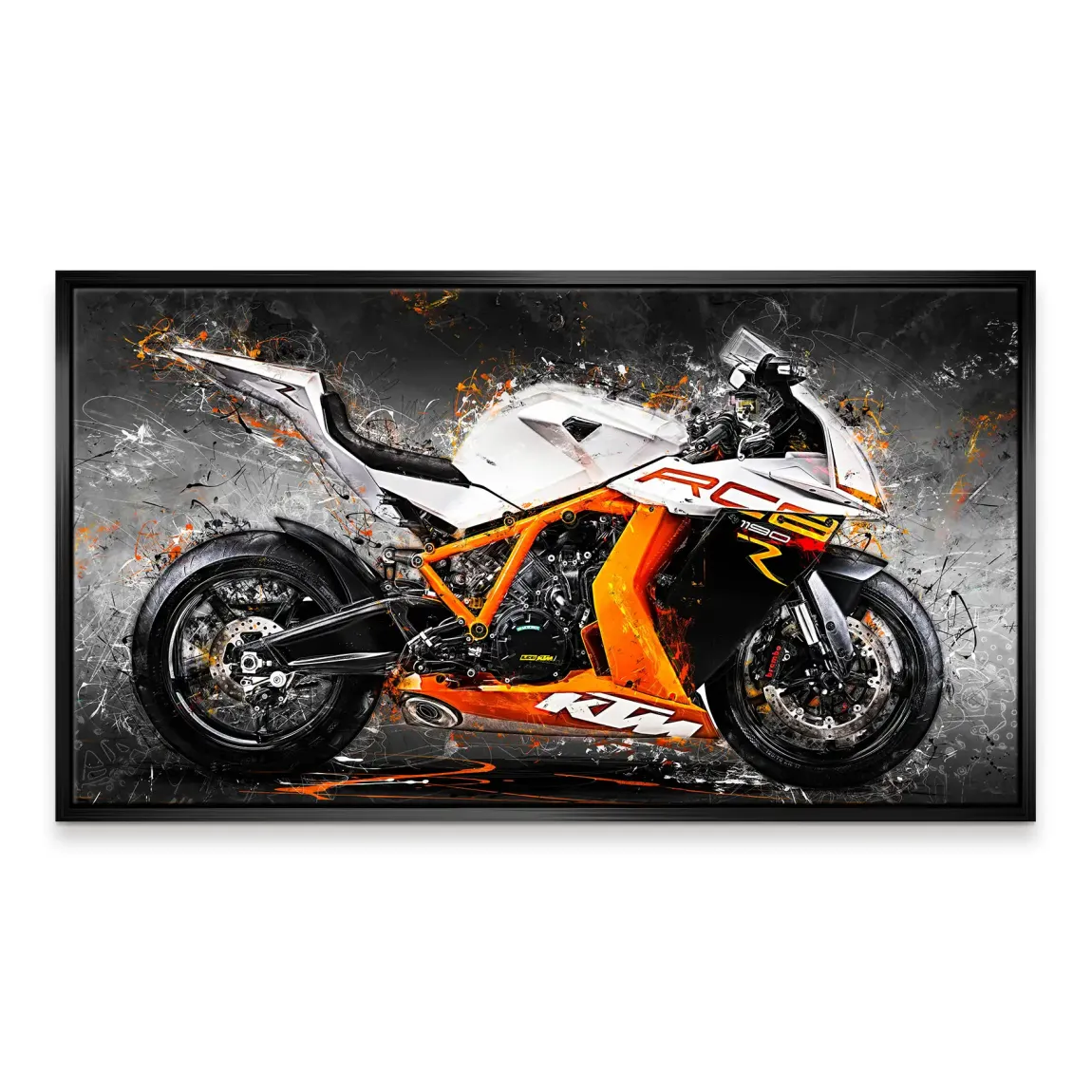 KTM RC8 Abstrakt Leinwand Bild