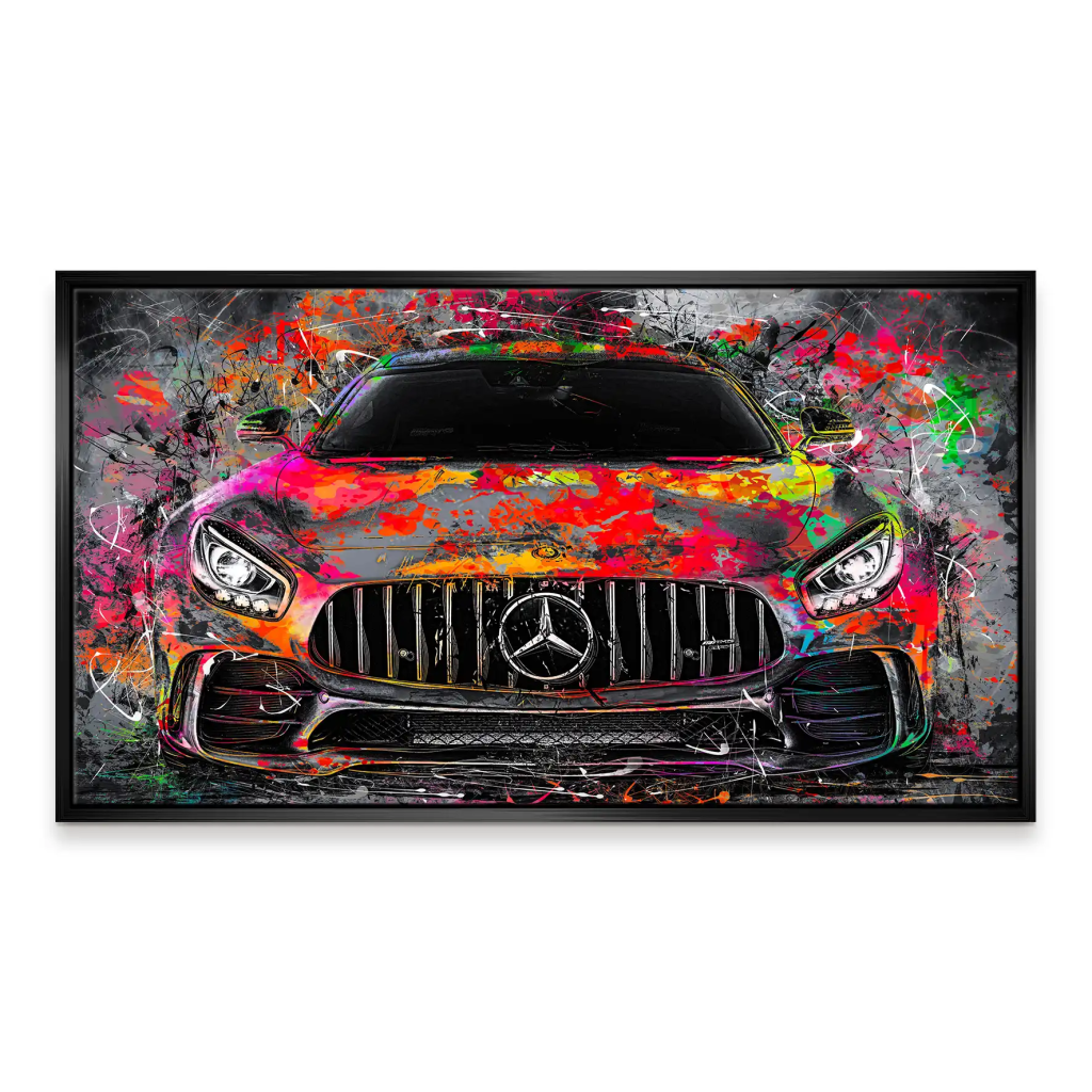 Mercedes AMG GT Pop Art Style Leinwand Bild INGALERIE