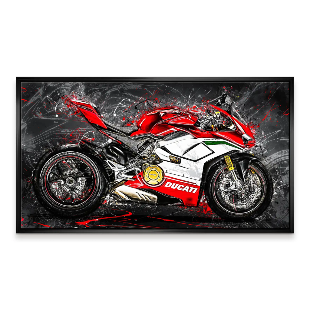 Ducati Panigale V4 Abstrakt Leinwand Bild INGALERIE