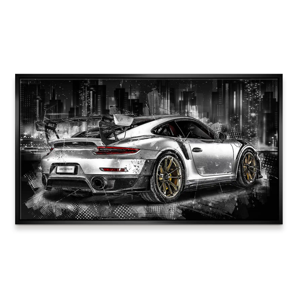 Porsche GT2 RS Abstrakt Leinwand Bild INGALERIE