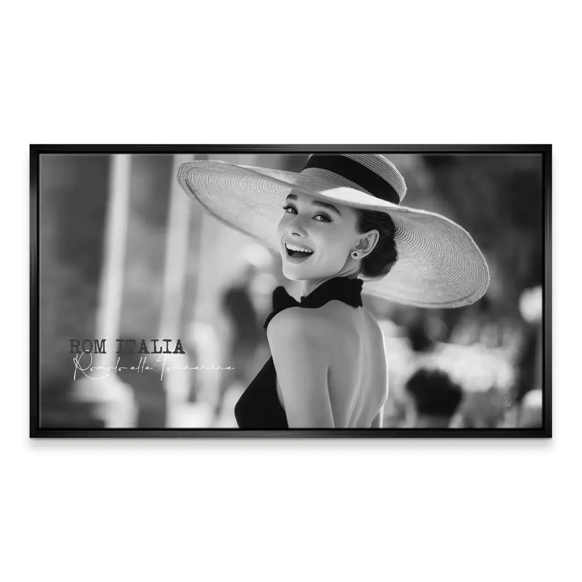 Audrey Hepburn Italia Leinwand Bild
