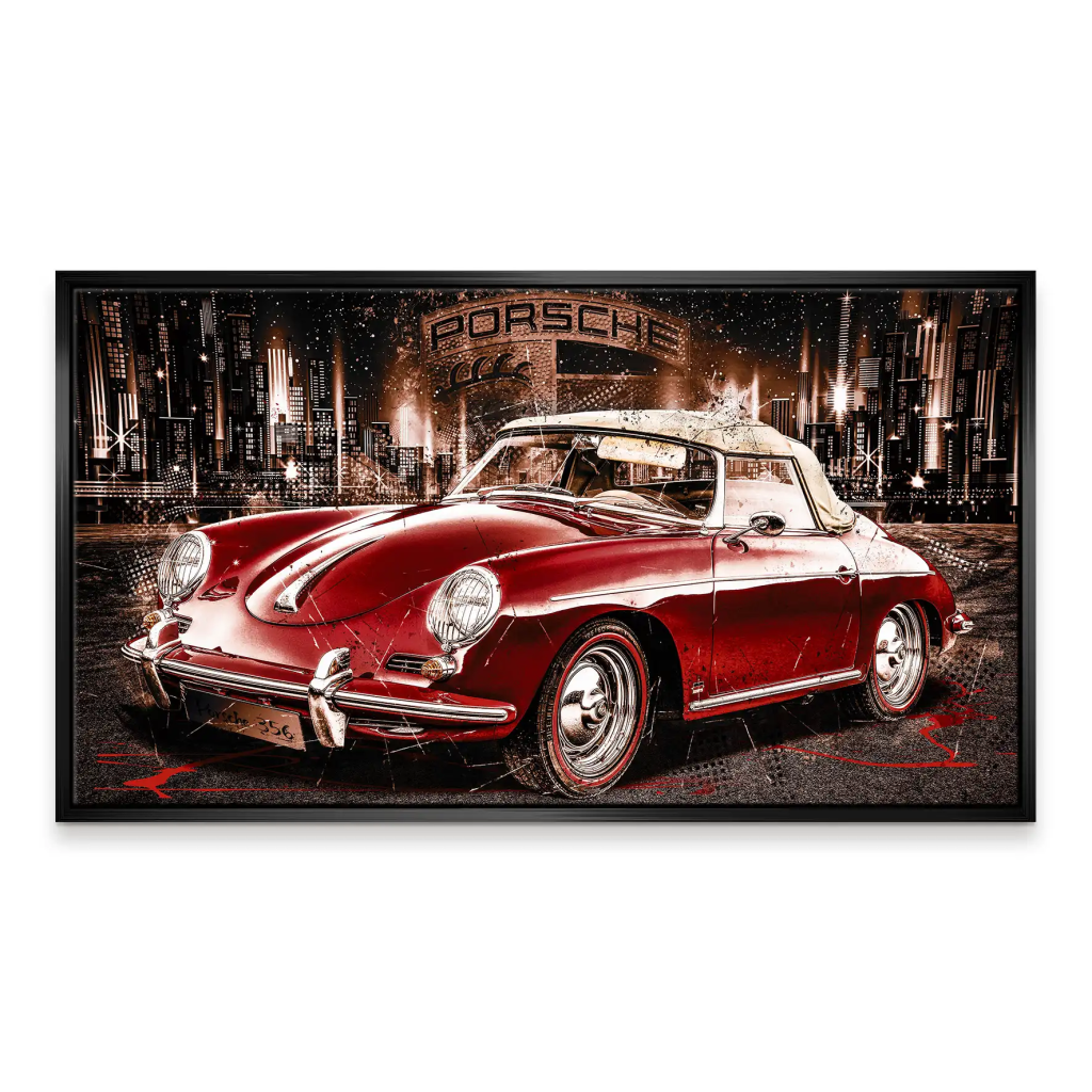 Porsche 356 Retro Leinwand Bild INGALERIE