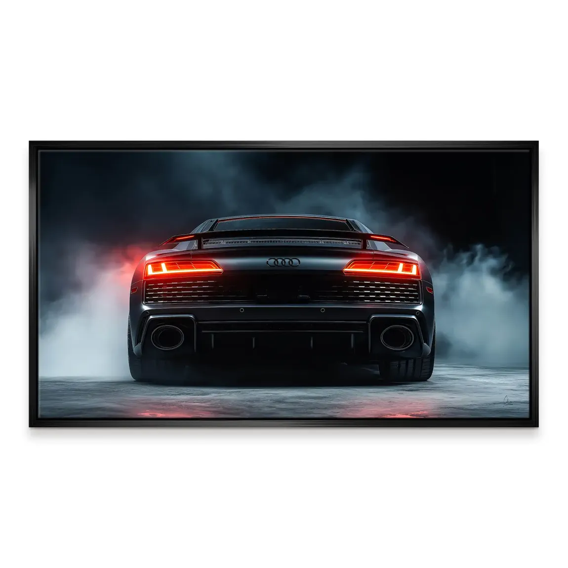 Audi R8 Dark Side Leinwand Bild