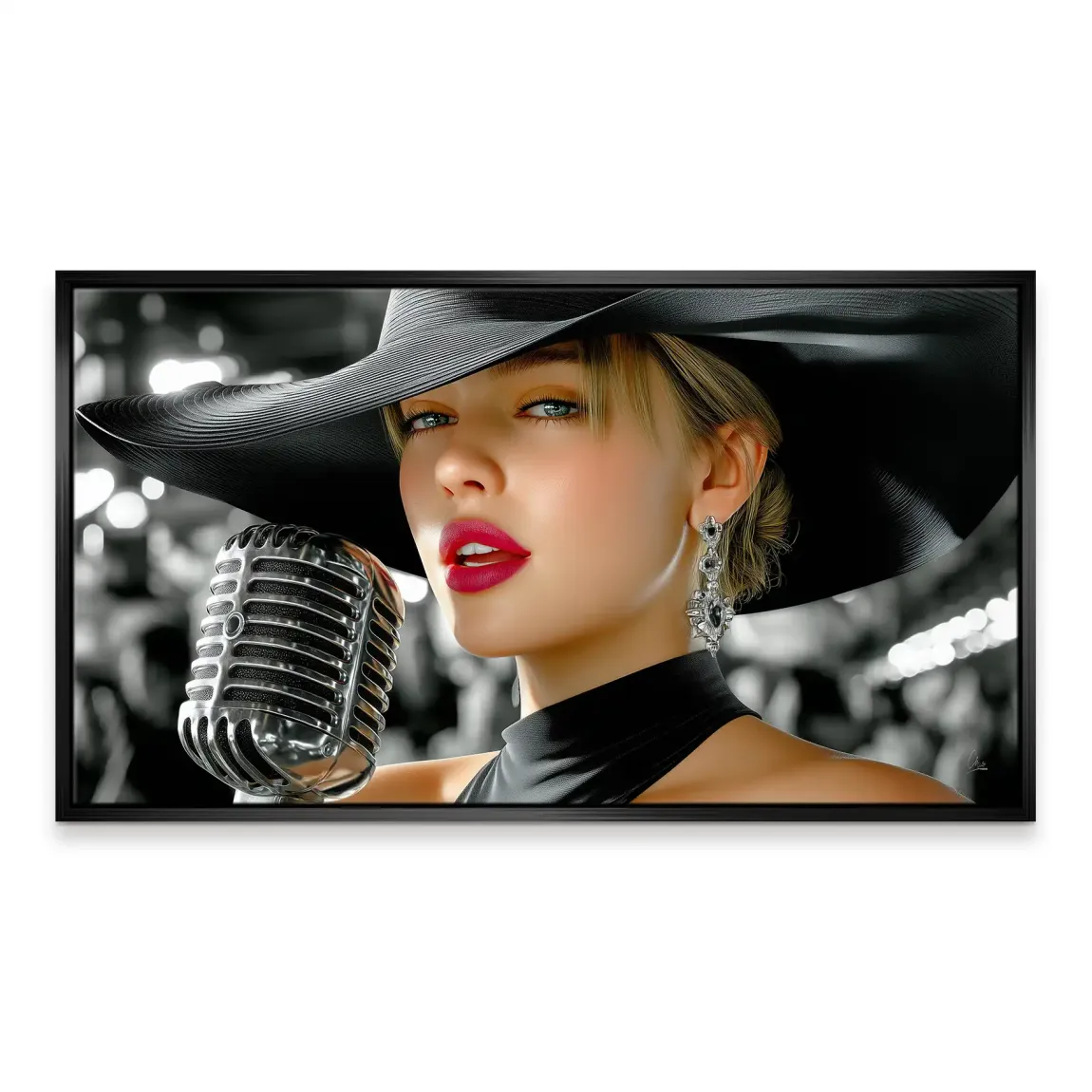 Midnight Jazz Leinwand Bild