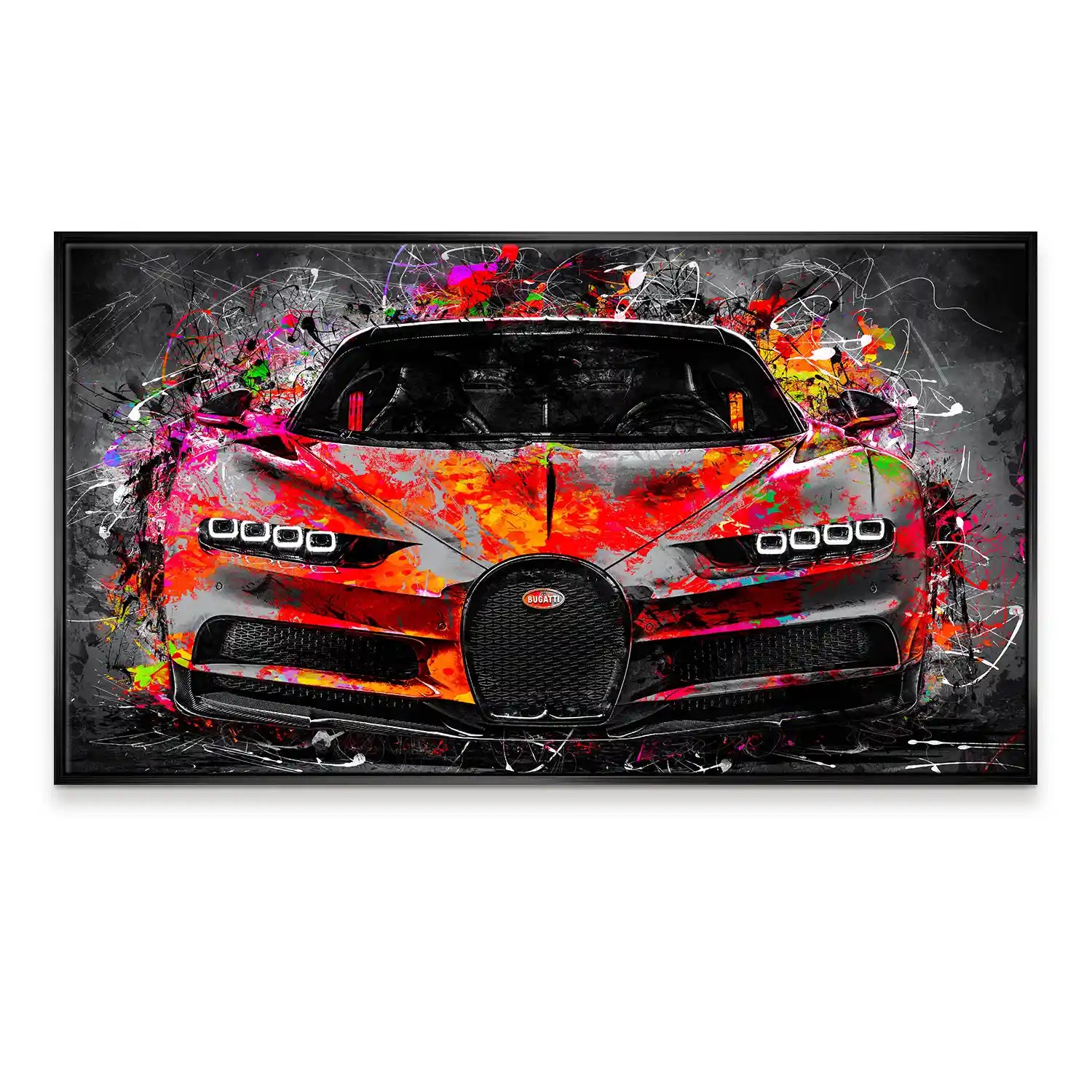 Bugatti Pop Art Style Leinwand Bild INGALERIE