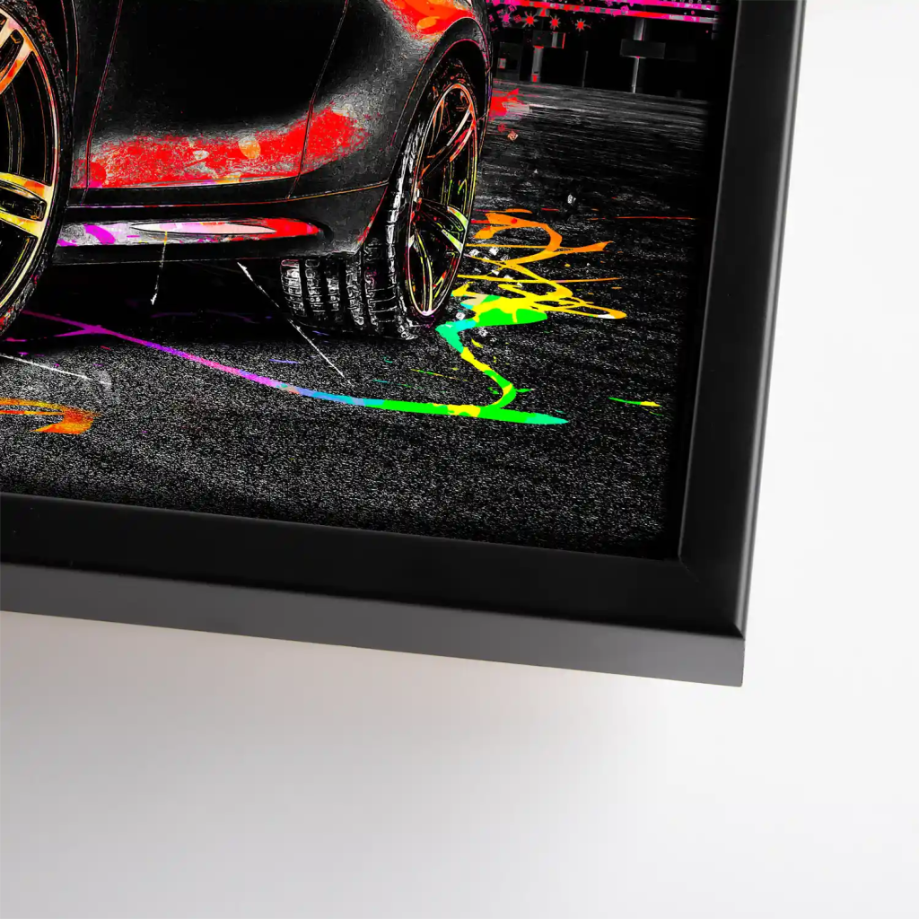 BMW M2 Pop Art Style Leinwand Bild INGALERIE