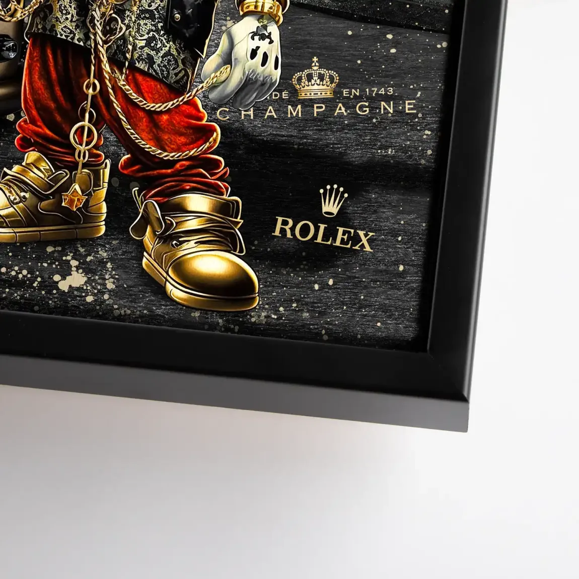 Mickey Gold 356 Porsche Leinwand Bild