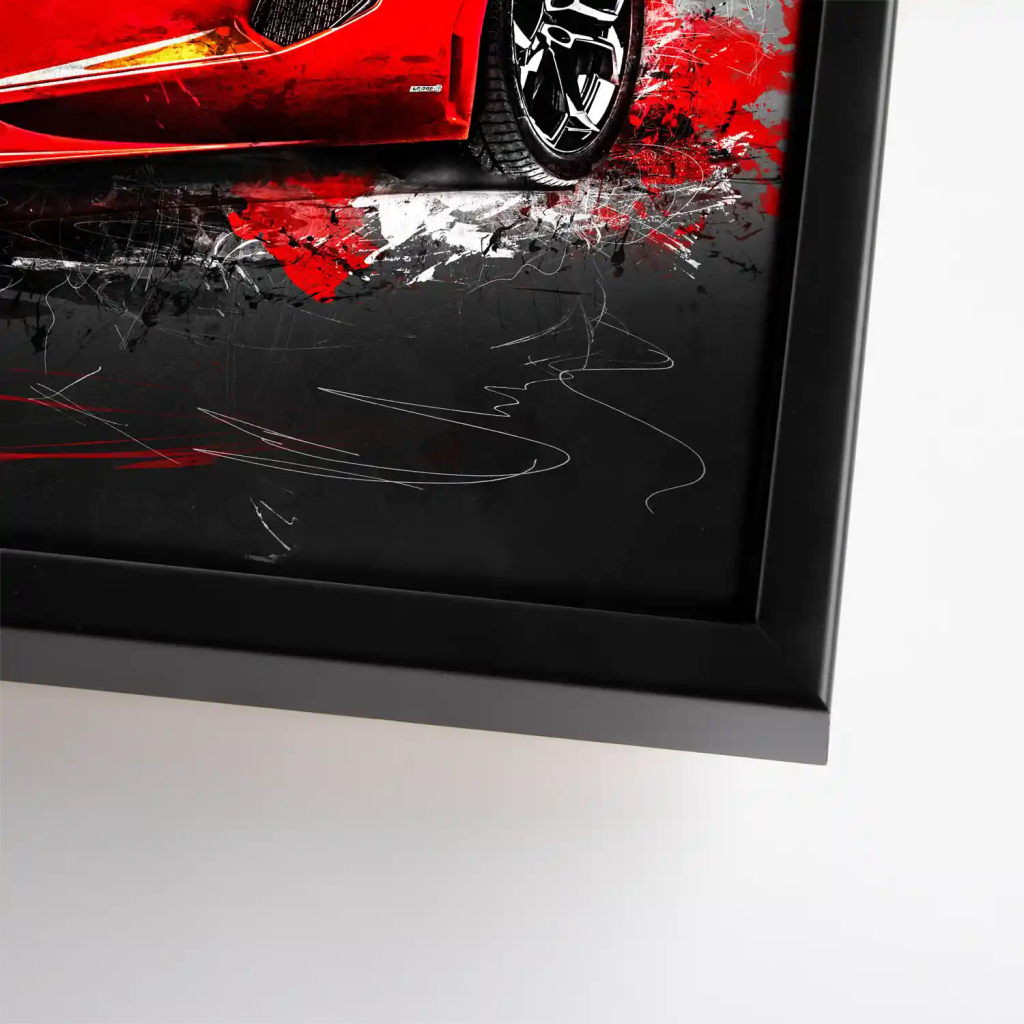 McLaren Abstrakt Rot Leinwand Bild INGALERIE