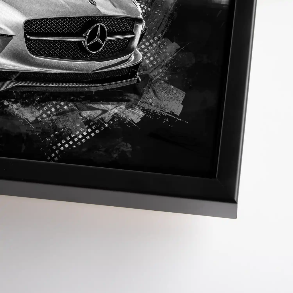 Mercedes SLS City Style Leinwand Bild INGALERIE