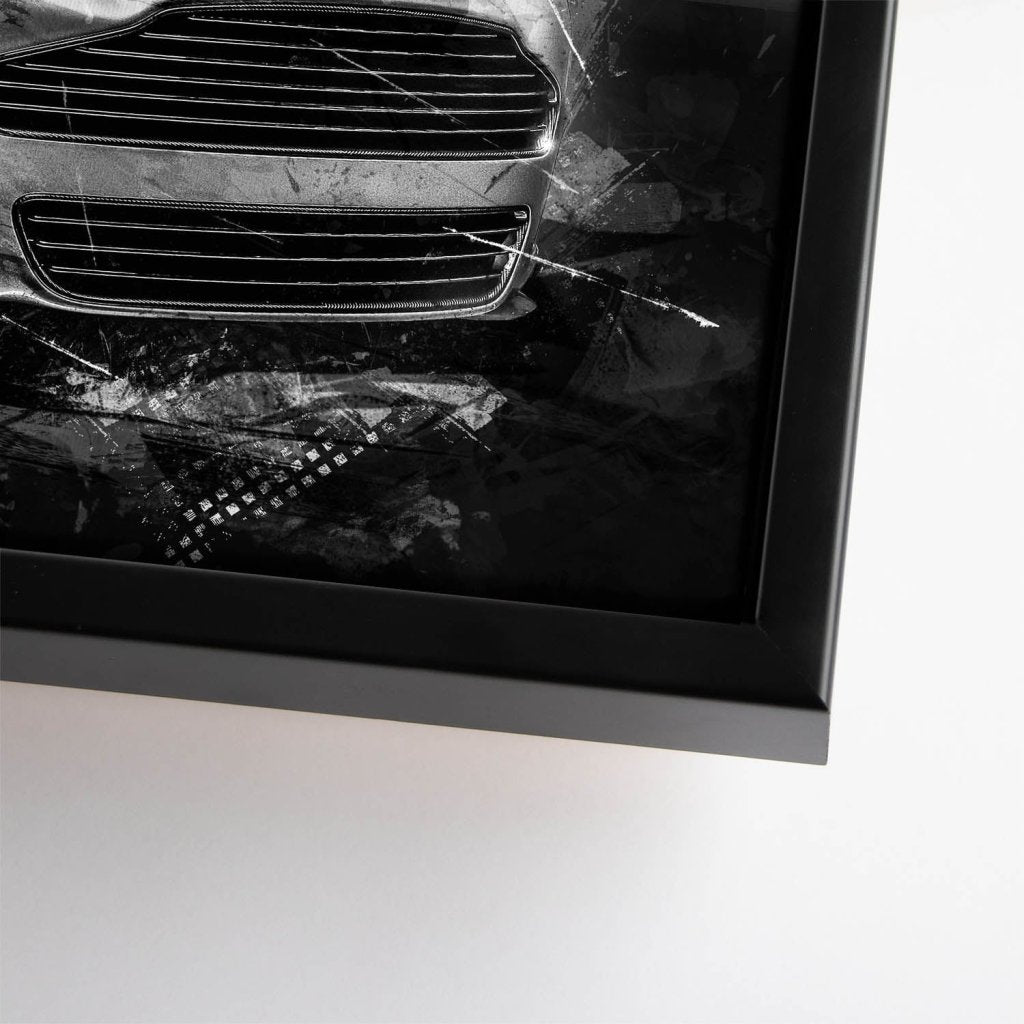 Aston Martin Abstrakt Dark Style Leinwand Bild INGALERIE