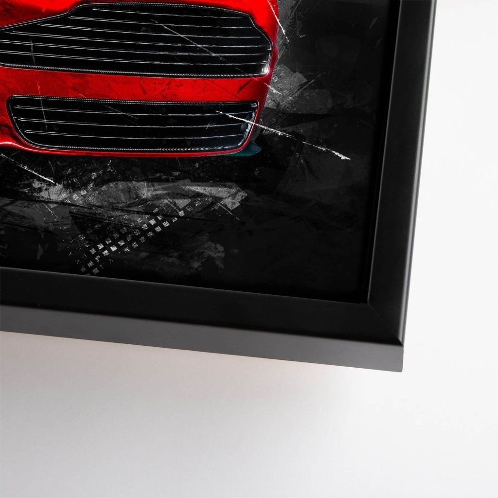 Aston Martin Abstrakt Red Style Leinwand Bild INGALERIE