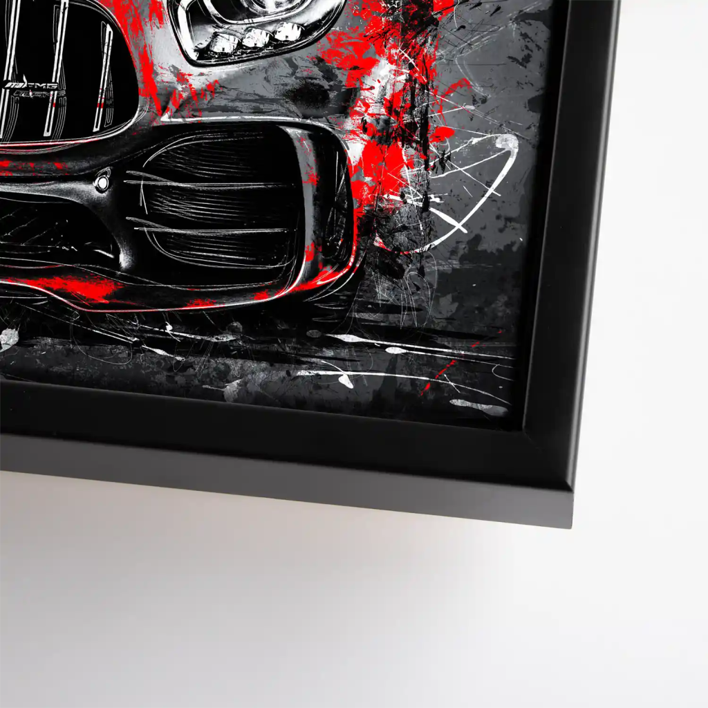 Mercedes AMG GT Abstrakt Style Leinwand Bild INGALERIE