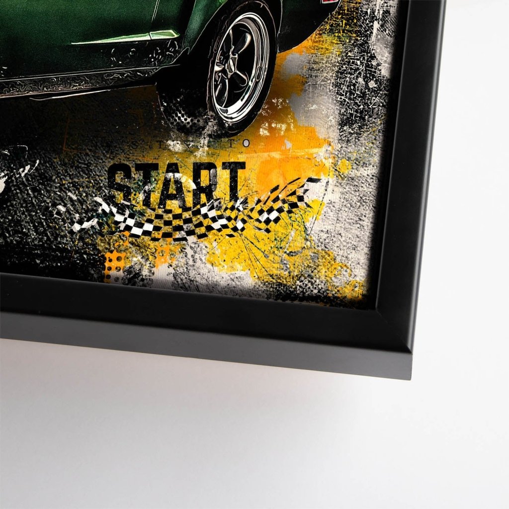 Ford Mustang Bullitt Pop Art Leinwand Bild INGALERIE