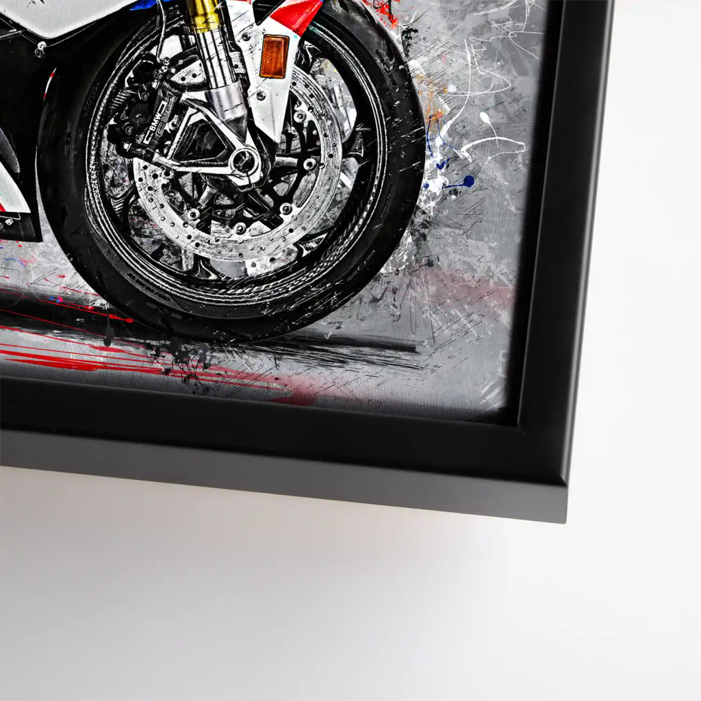 BMW S1000RR Abstrakt Style Leinwand Bild INGALERIE