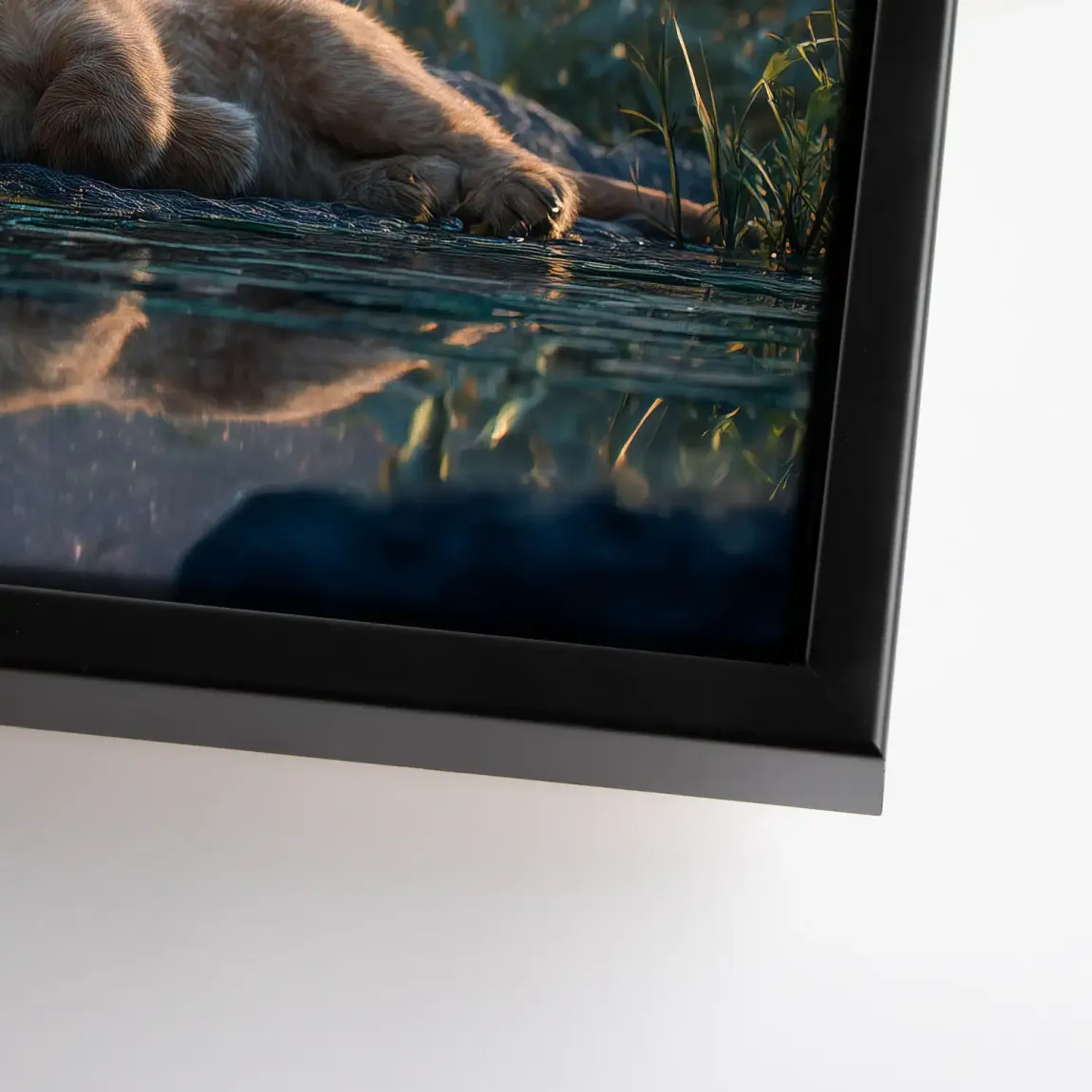Löwen Serenade Leinwand Bild
