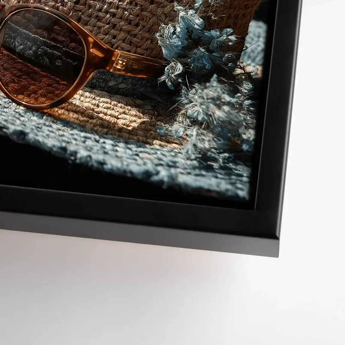 Blue Moments Leinwand Bild