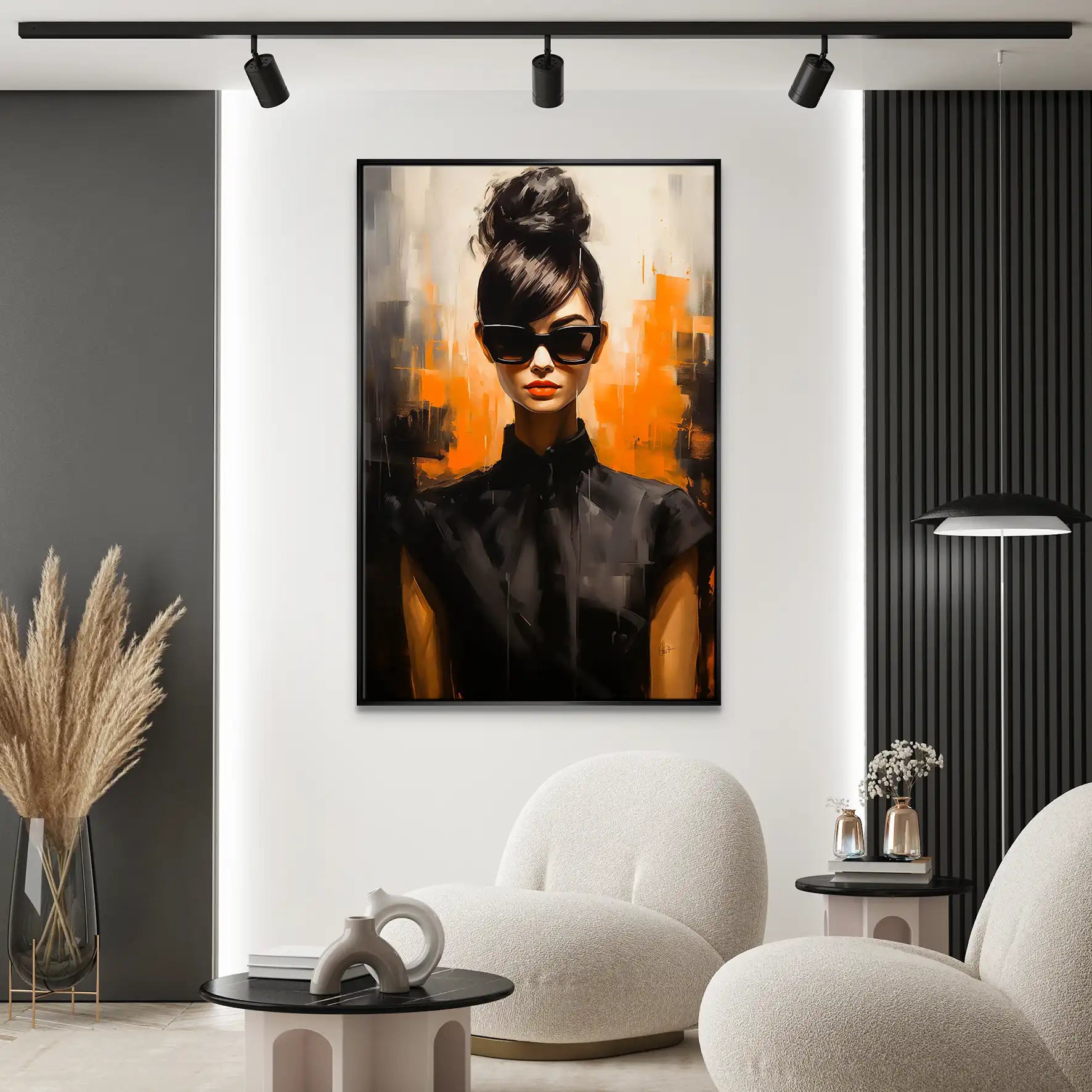 Audrey Dark Style Leinwand Bild INGALERIE