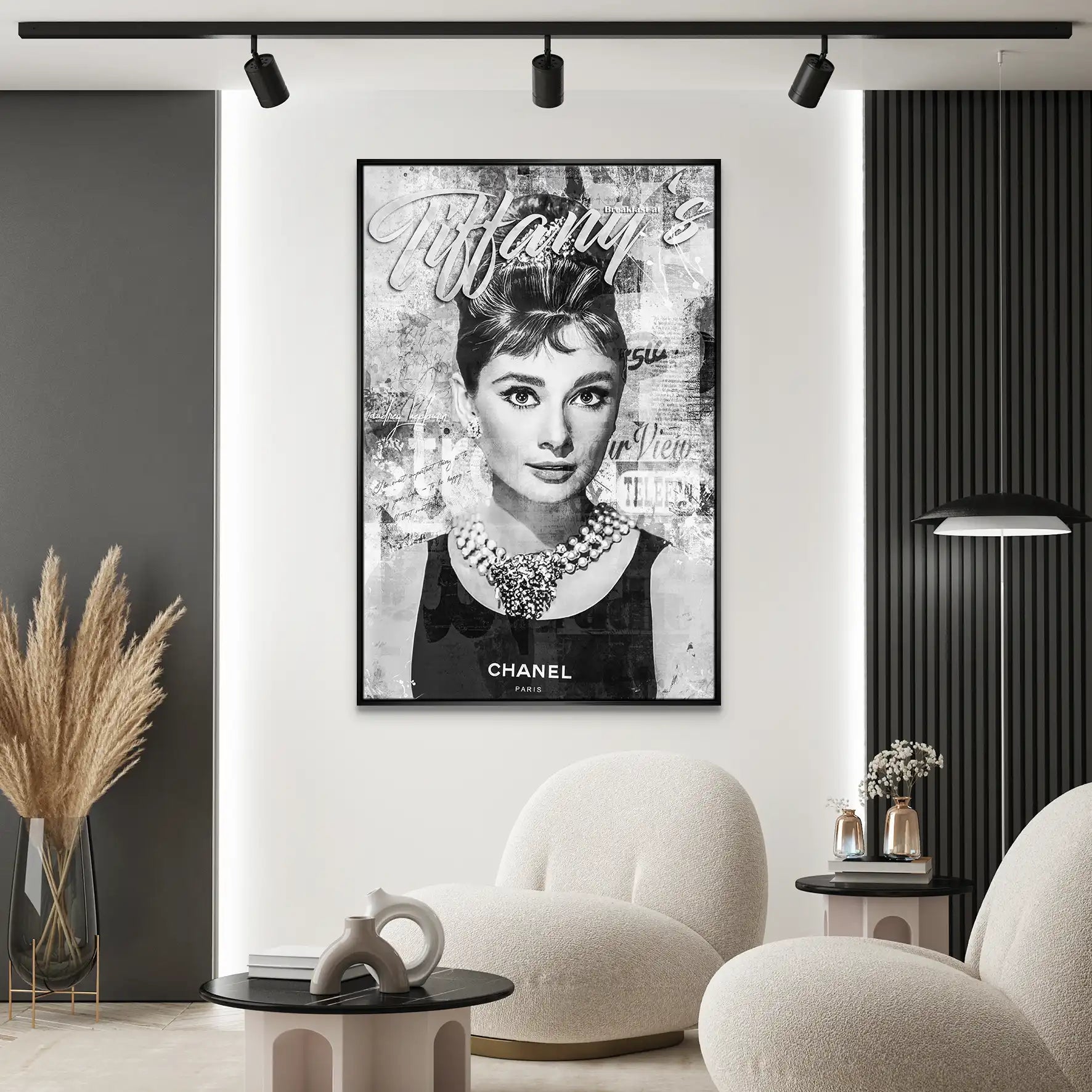 Audrey Tiffany Black Art Leinwand Bild INGALERIE