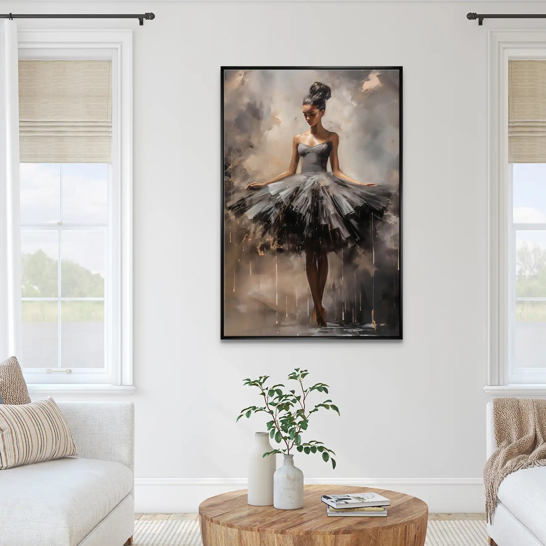 Ballerina Modern Style Leinwand Bild INGALERIE