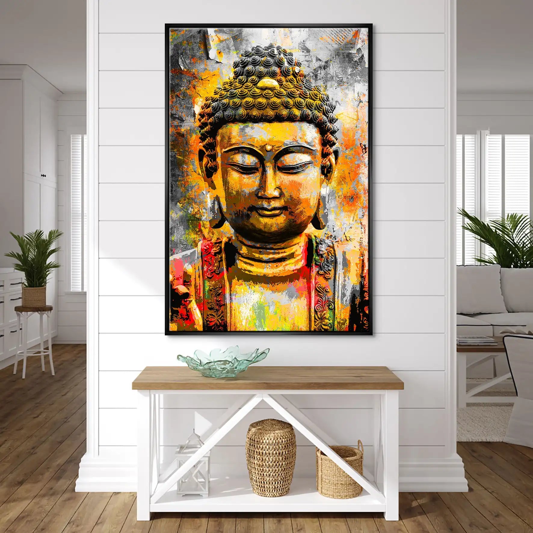 Buddha Boho Style Leinwand Bild INGALERIE