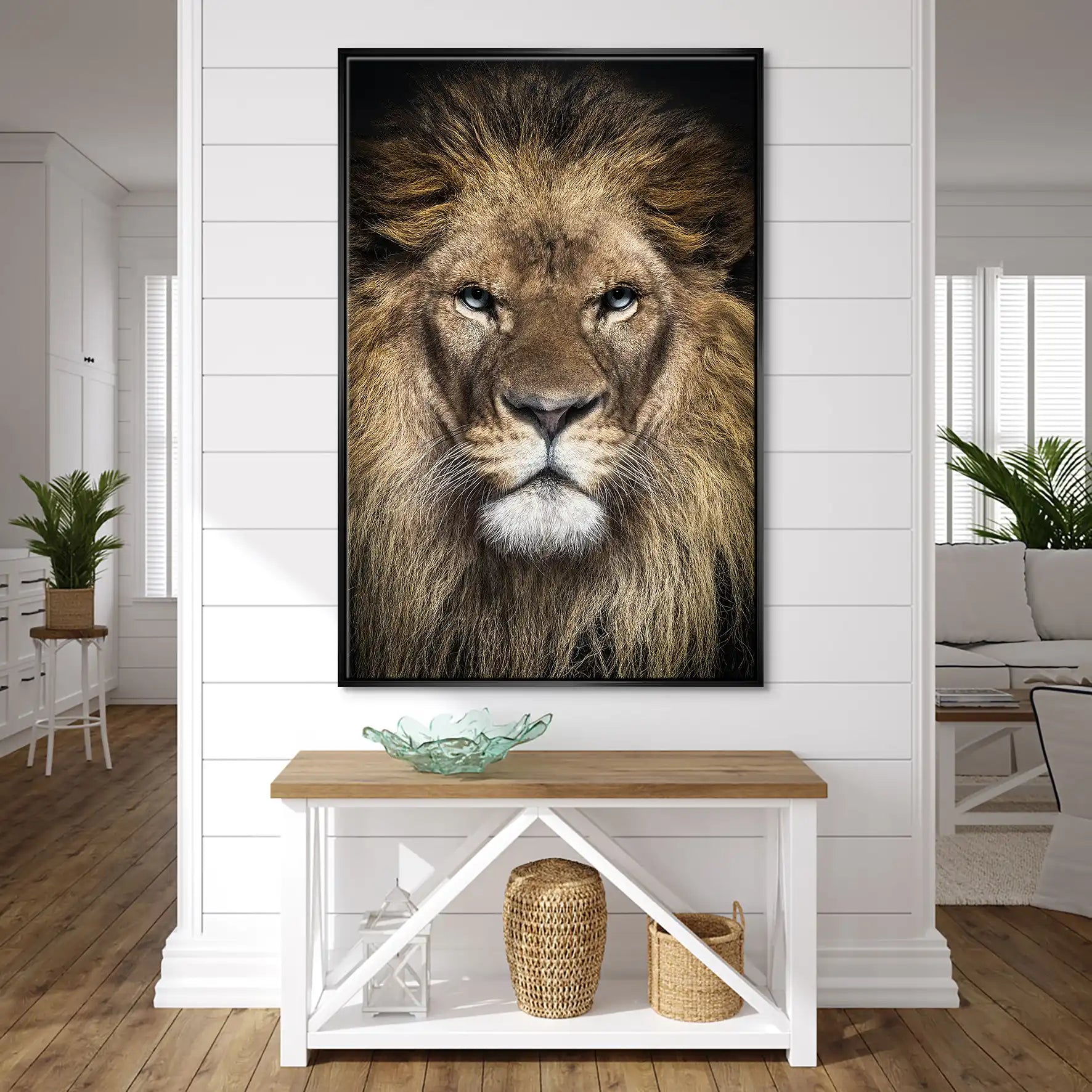 Lion Portrait Leinwand Bild INGALERIE