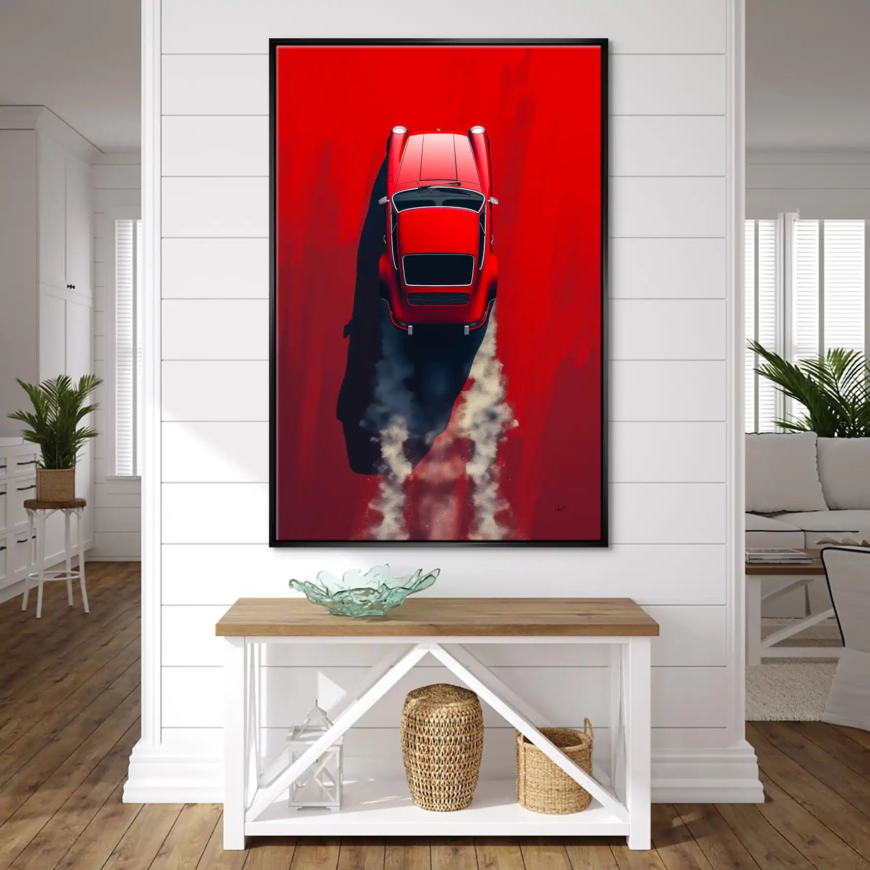 Red 911 Leinwand Bild INGALERIE