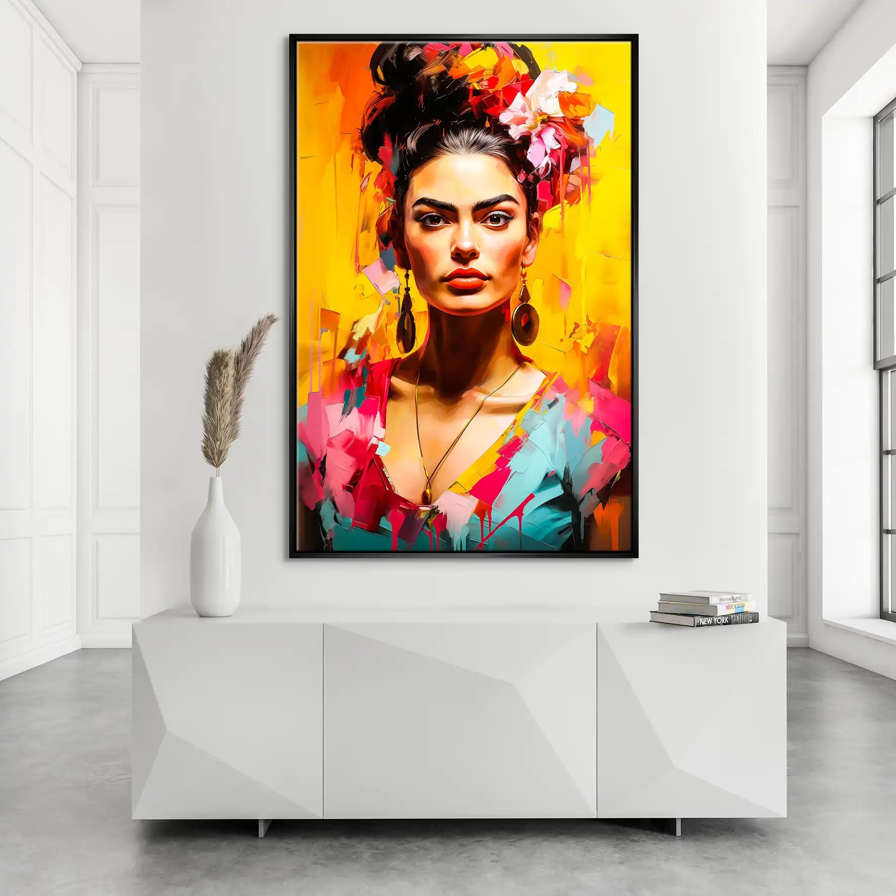 Frida Beauty Flower Leinwand Bild INGALERIE