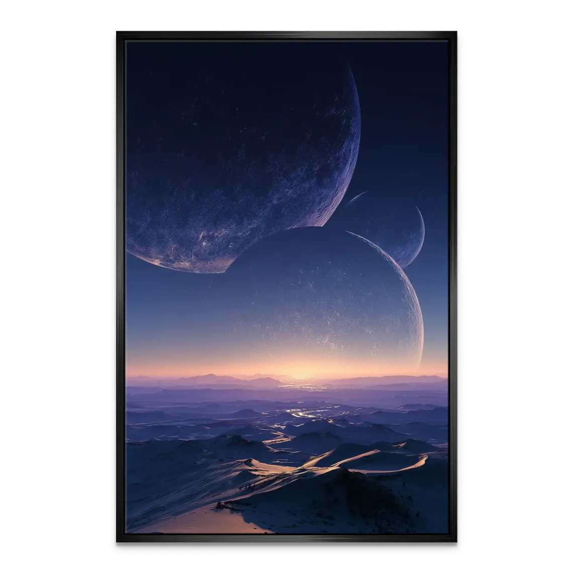 Jenseits der Welt Leinwand Bild