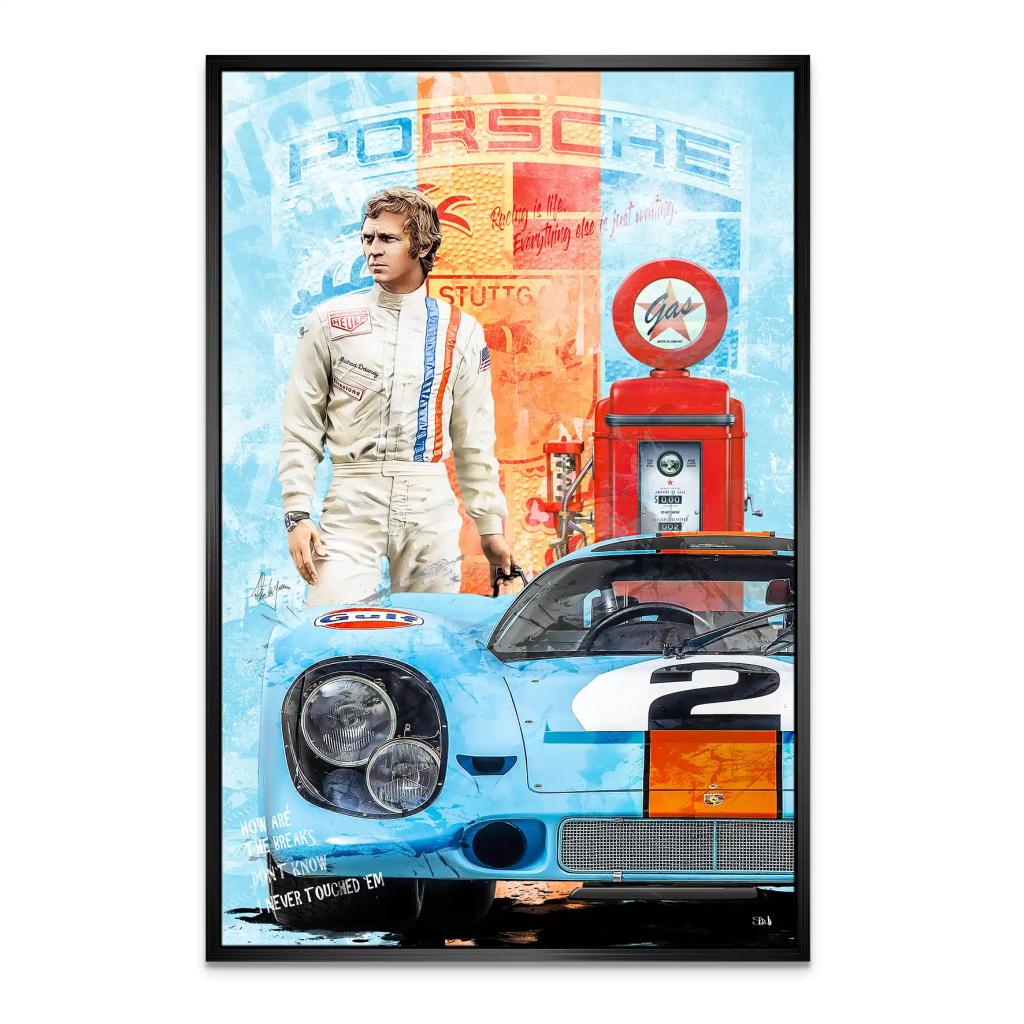 Steve Porsche 917 Leinwand Bild INGALERIE