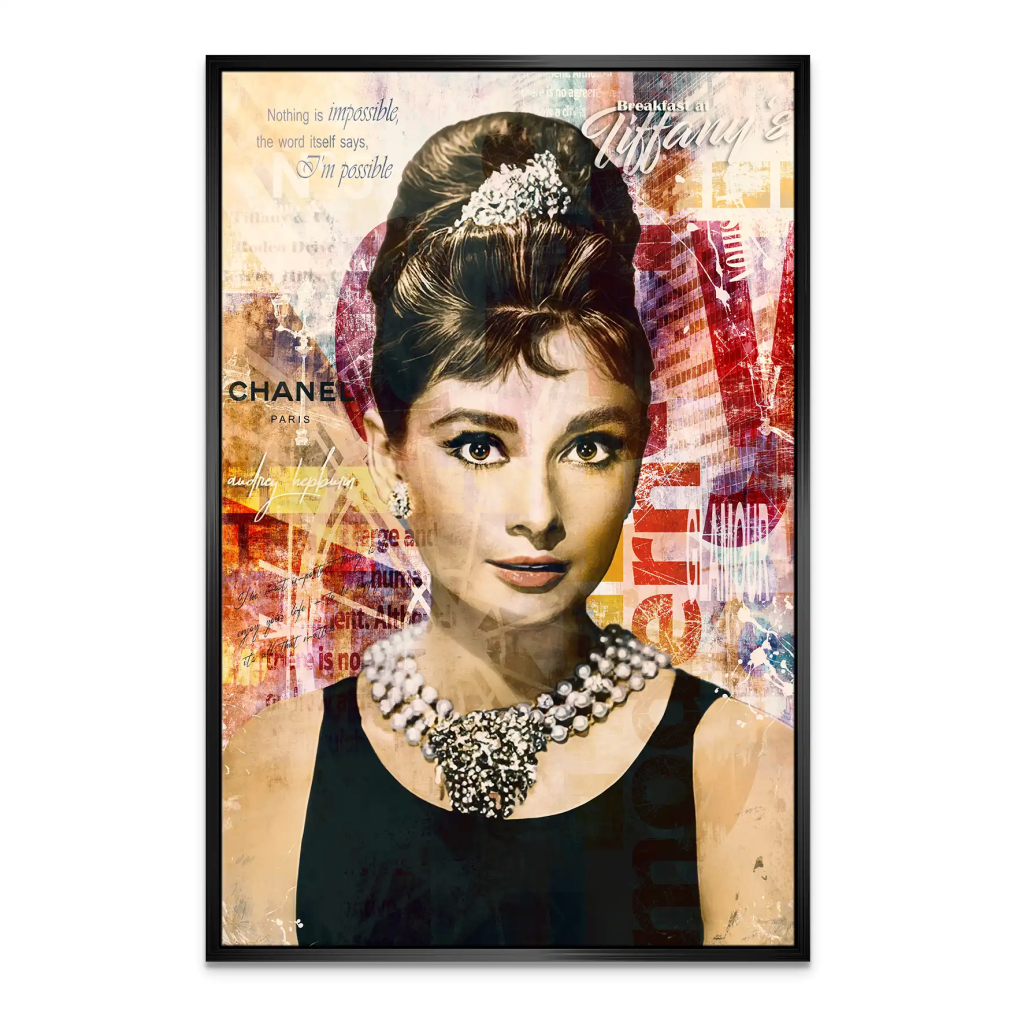 Audrey Glamour Art Leinwand Bild INGALERIE