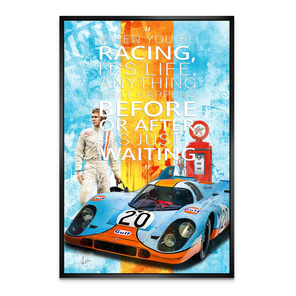 Steve Gulf Porsche 917 Leinwand Bild INGALERIE