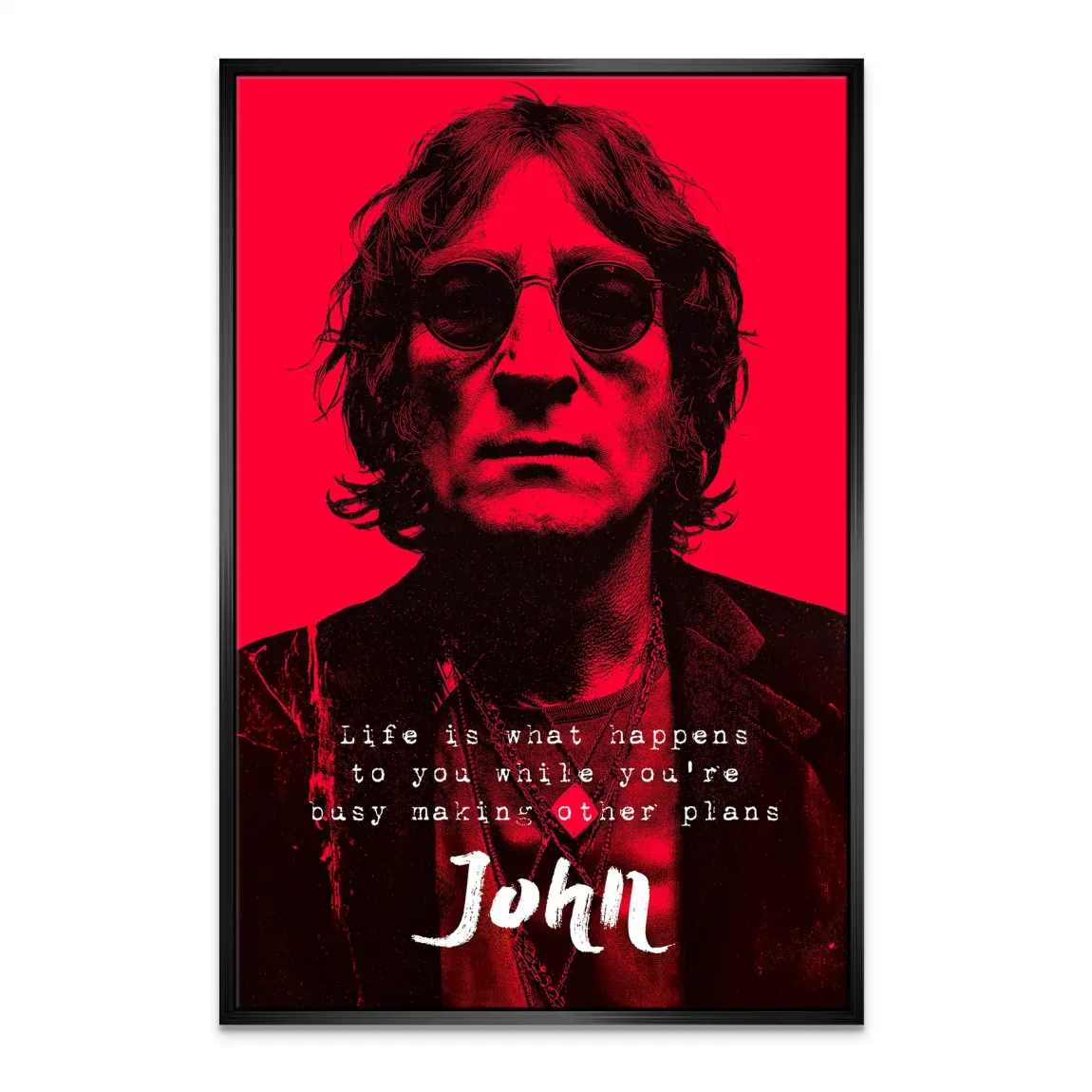 Lennon Red Vision Leinwand Bild