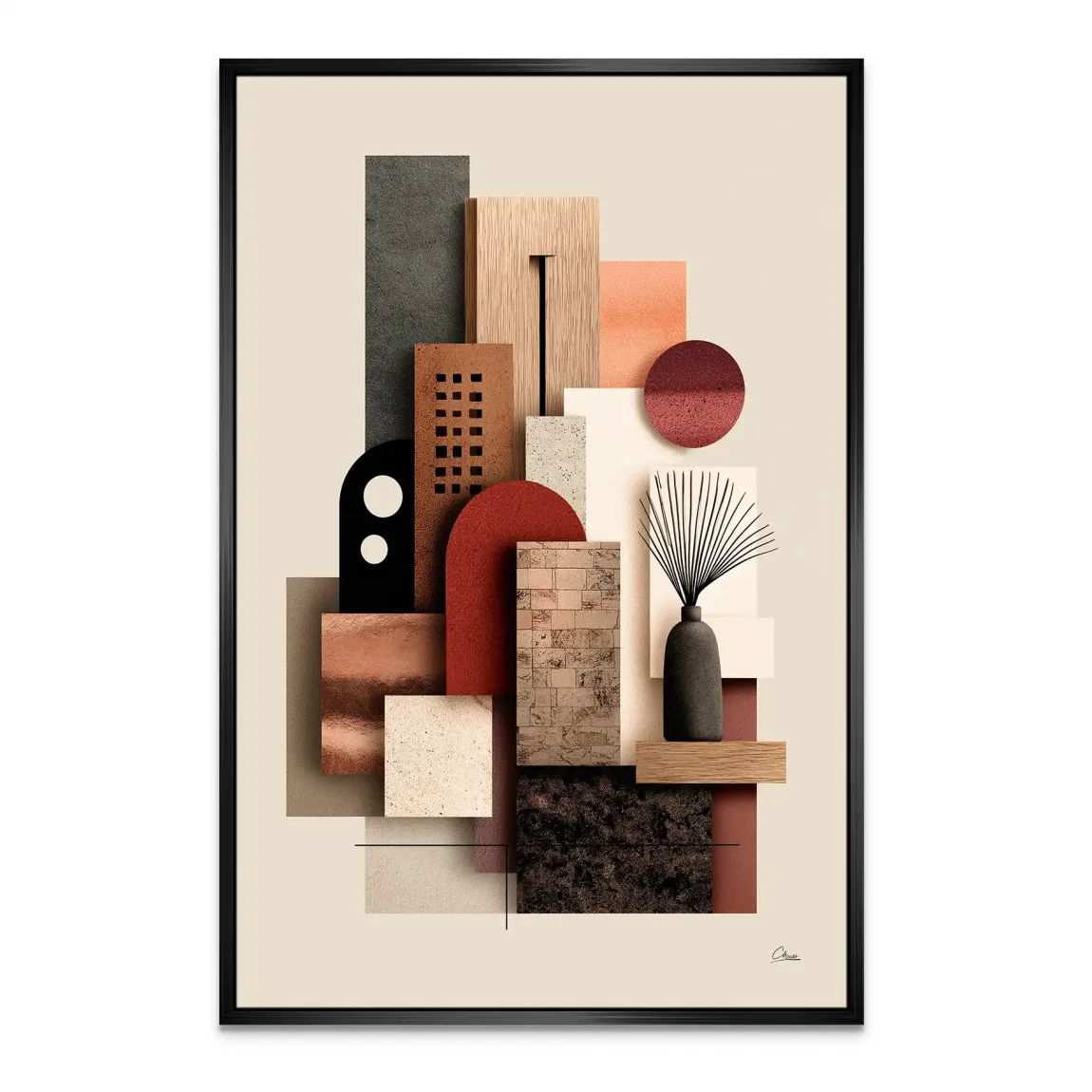 Urban Layers Elegance Leinwand Bild INGALERIE