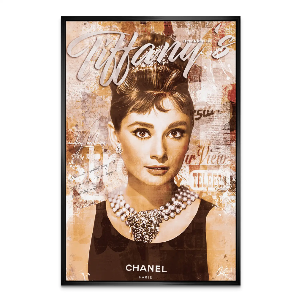 Audrey Tiffany Retro Art Leinwand Bild INGALERIE