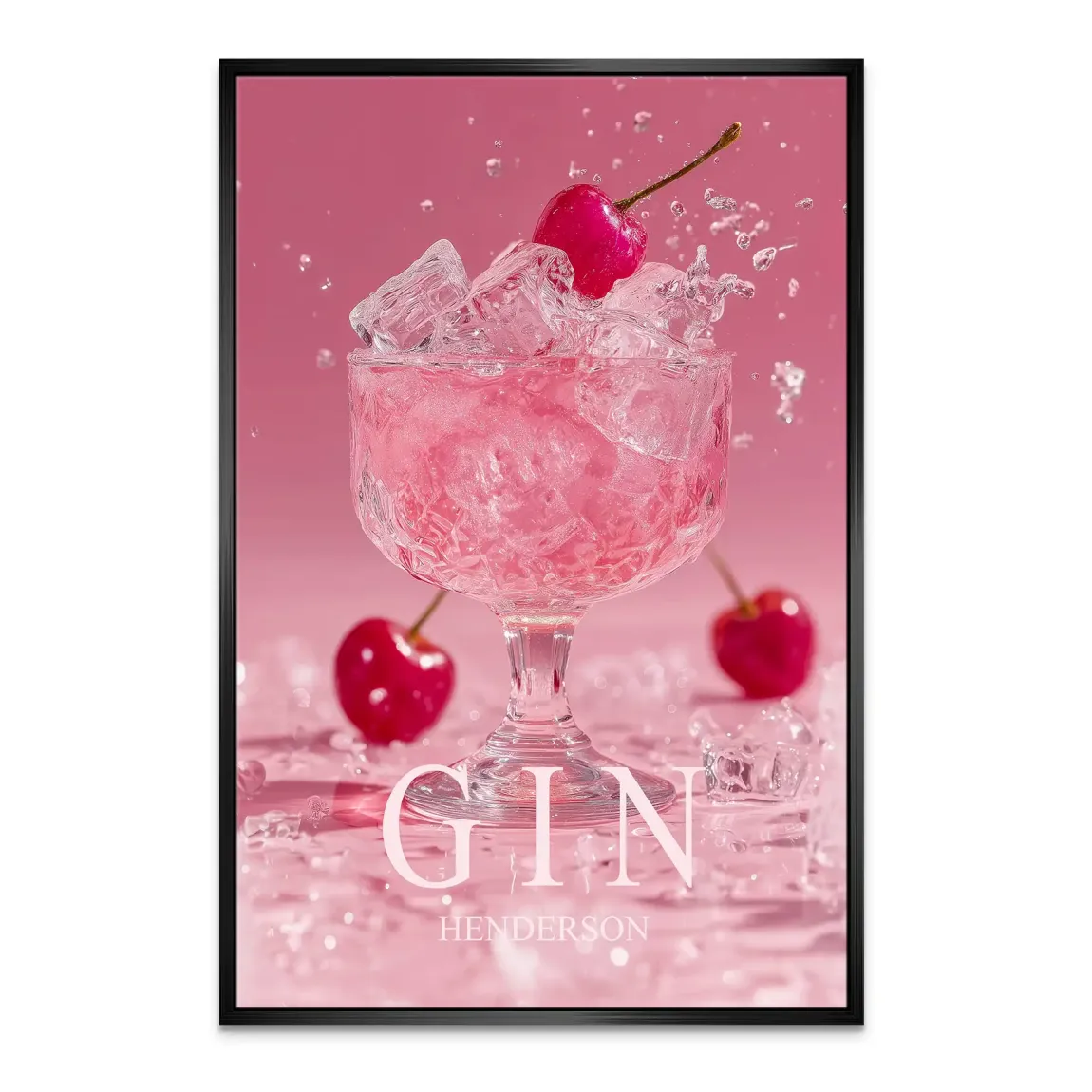 Gin Rosé Leinwand Bild