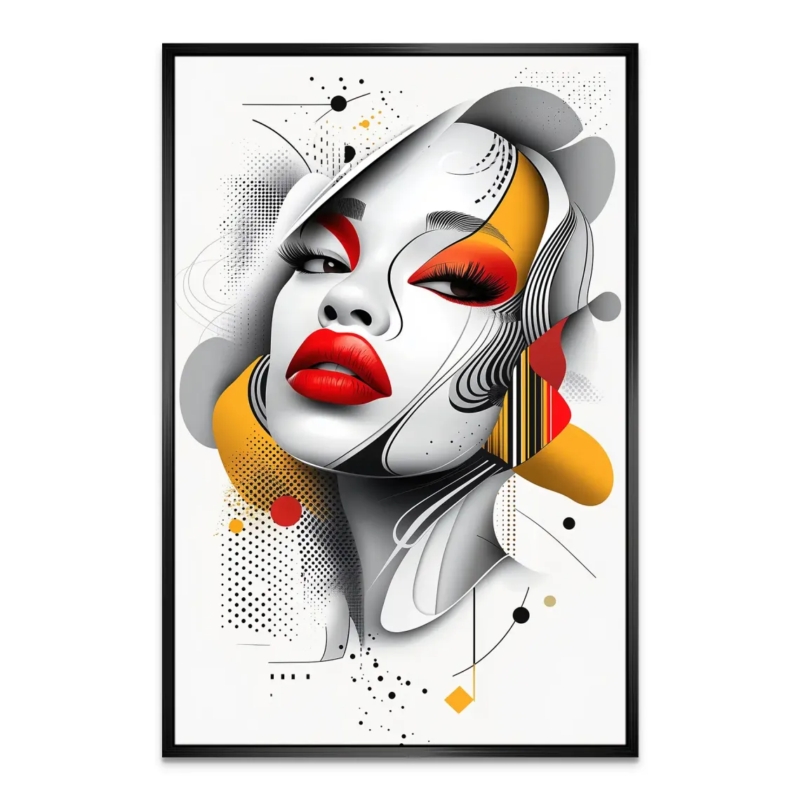 Femme Fatale Modern Art Leinwand Bild INGALERIE