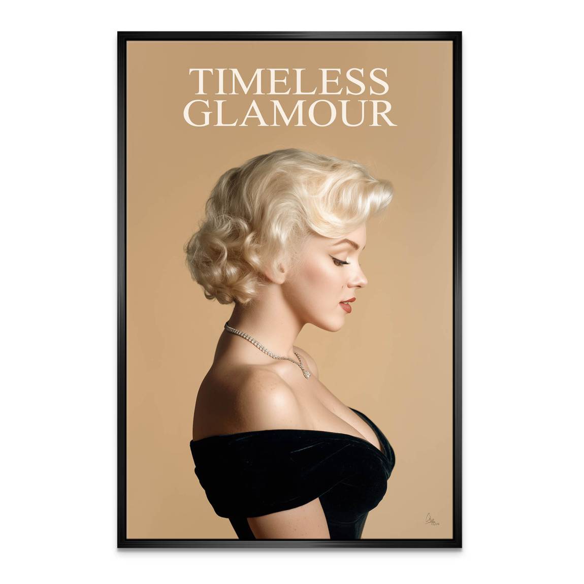 Marilyn Monroe Glam Allure Leinwand Bild