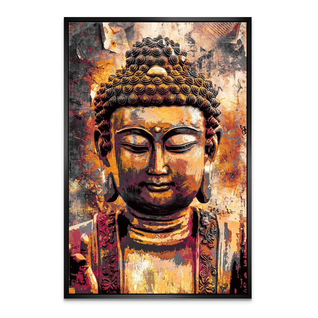 Buddha Vintage Leinwand Bild INGALERIE